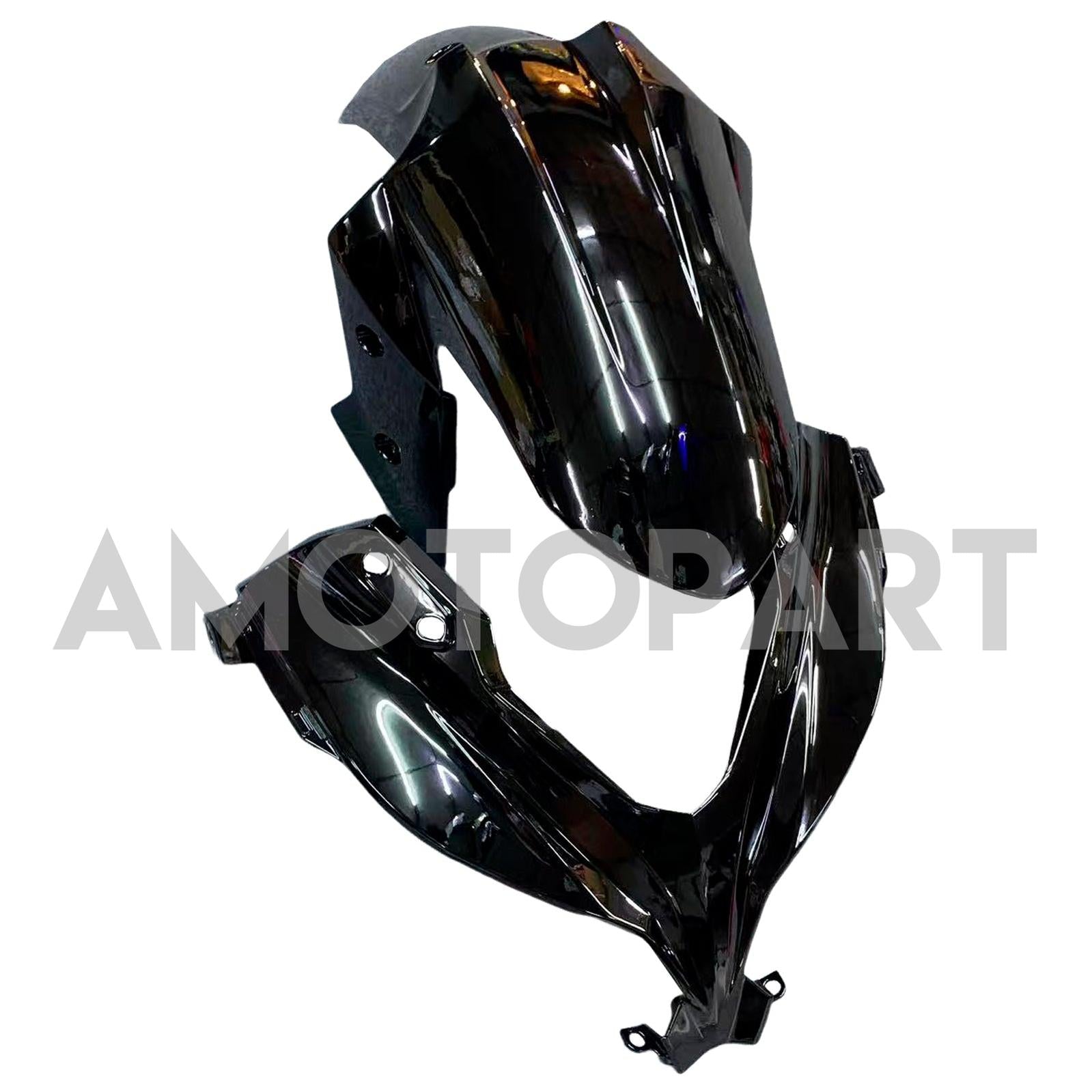Amotopart 2013-2024 Kit carena Kawasaki EX300/Ninja 300 nero e rosa