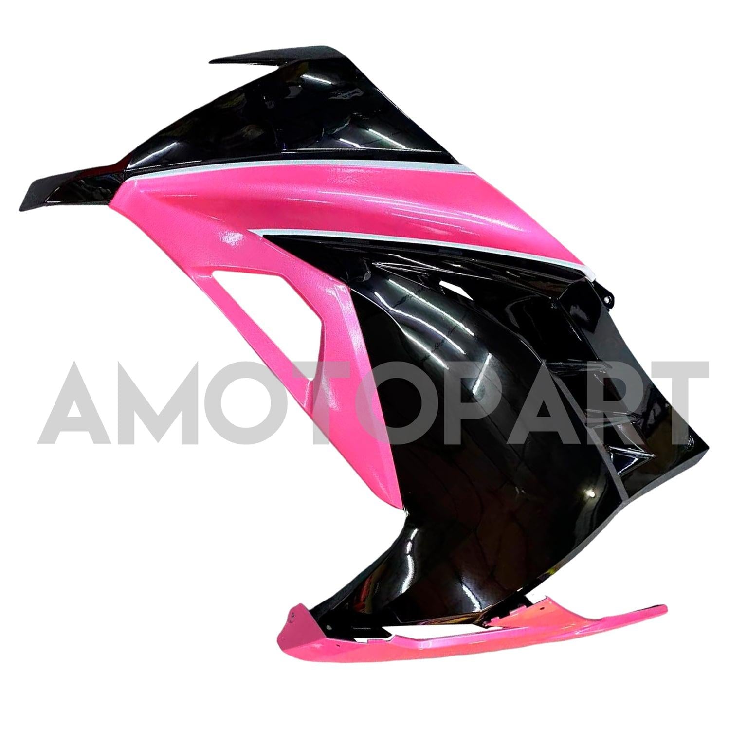 Amotopart 2013-2024 Kit carena Kawasaki EX300/Ninja 300 nero e rosa