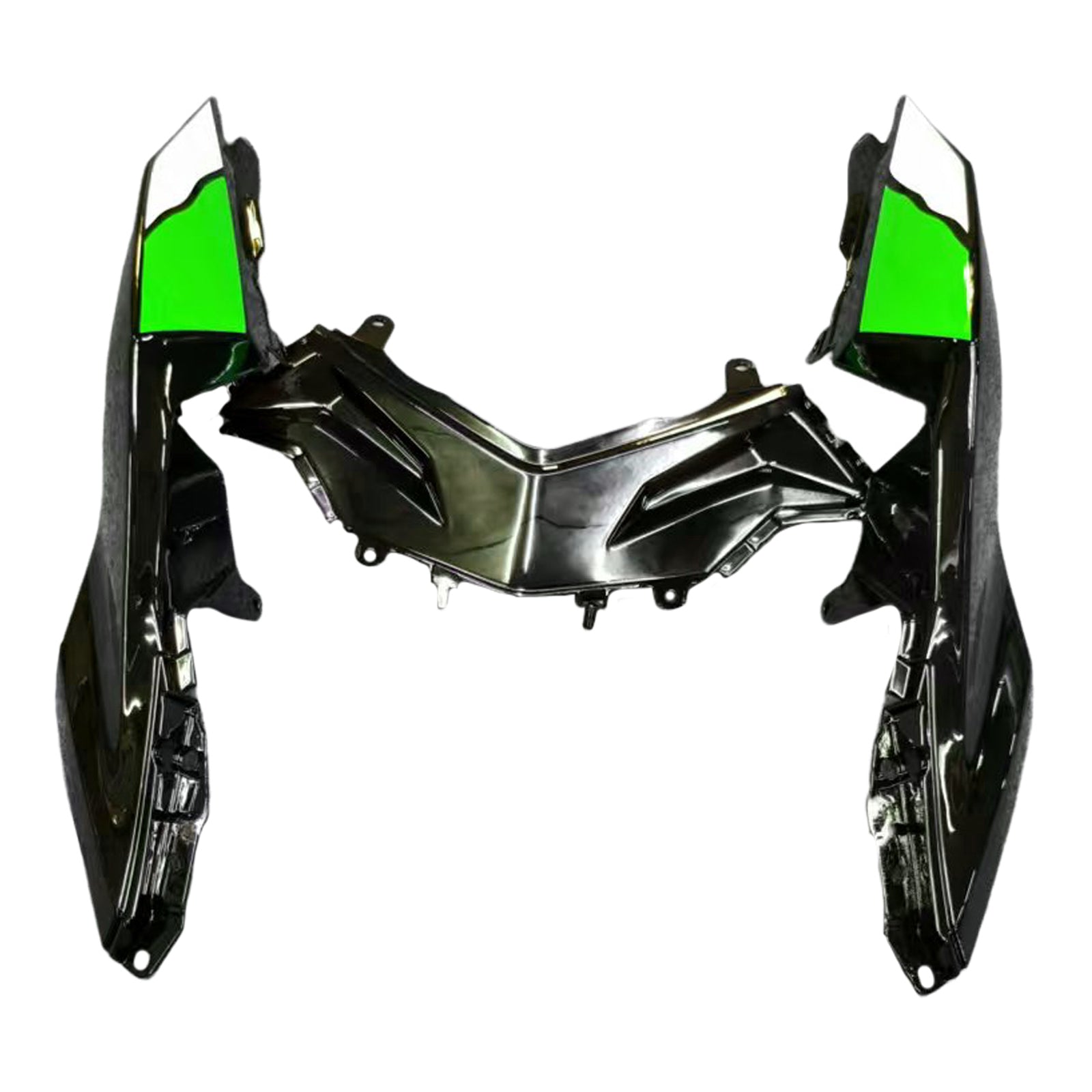 Amotopart 2013-2024 Kawasaki EX300/Ninja300 Black&Green Style7 Fairing Kit