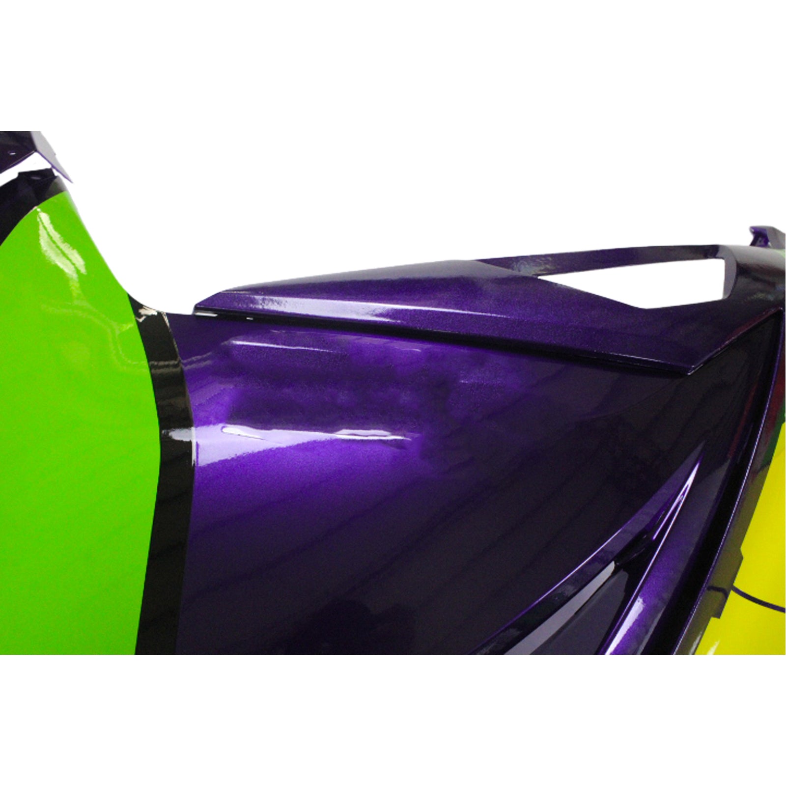 Amotopart 2013-2024 Kawasaki EX300/Ninja300 Lila&Grünes Verkleidungsset