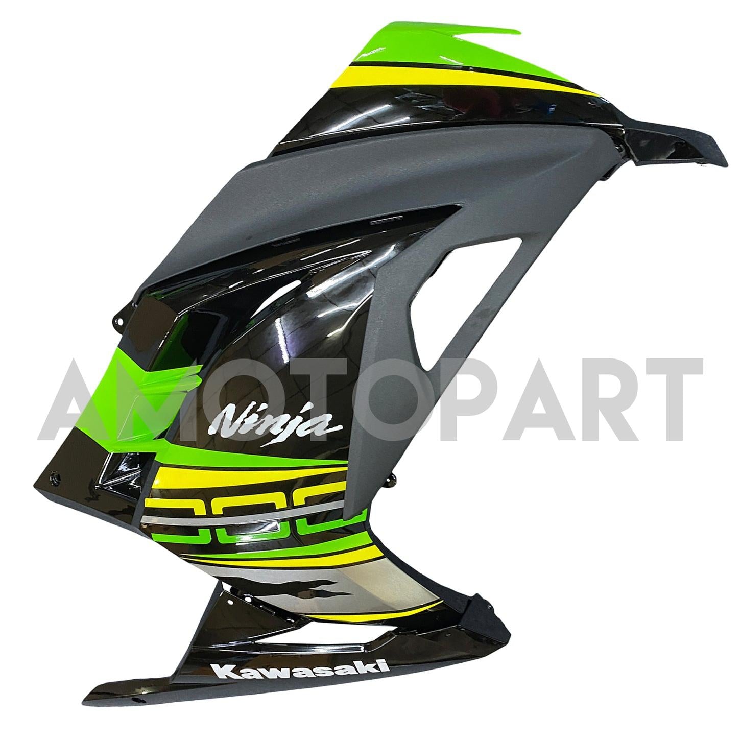 Amotopart 2013-2024 Kawasaki EX300/Ninja 300 ブラック & グリーン Styl3 フェアリングキット