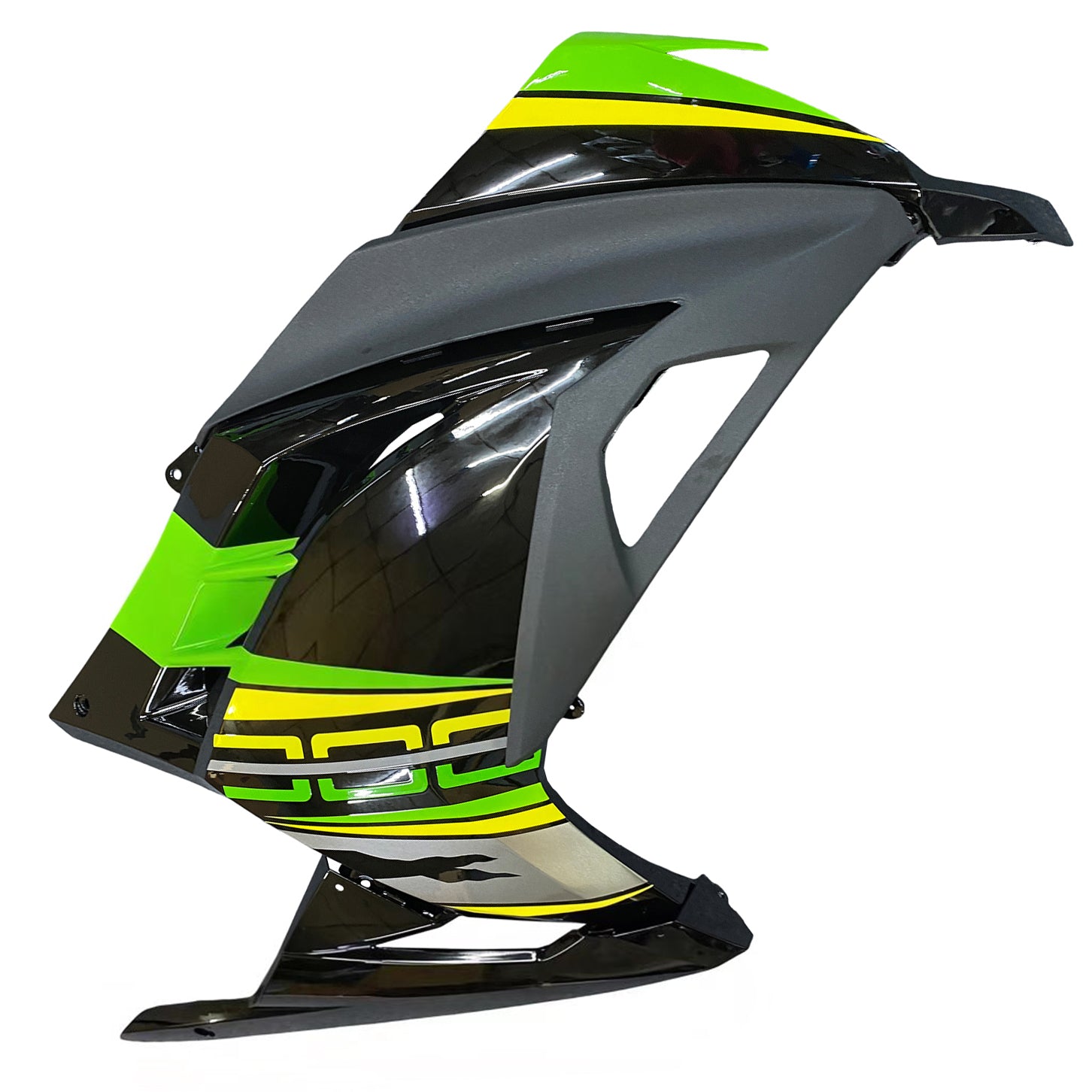 Amotopart 2013-2024 Kawasaki EX300/Ninja 300 Black & Green Styl3 Fairing Kit