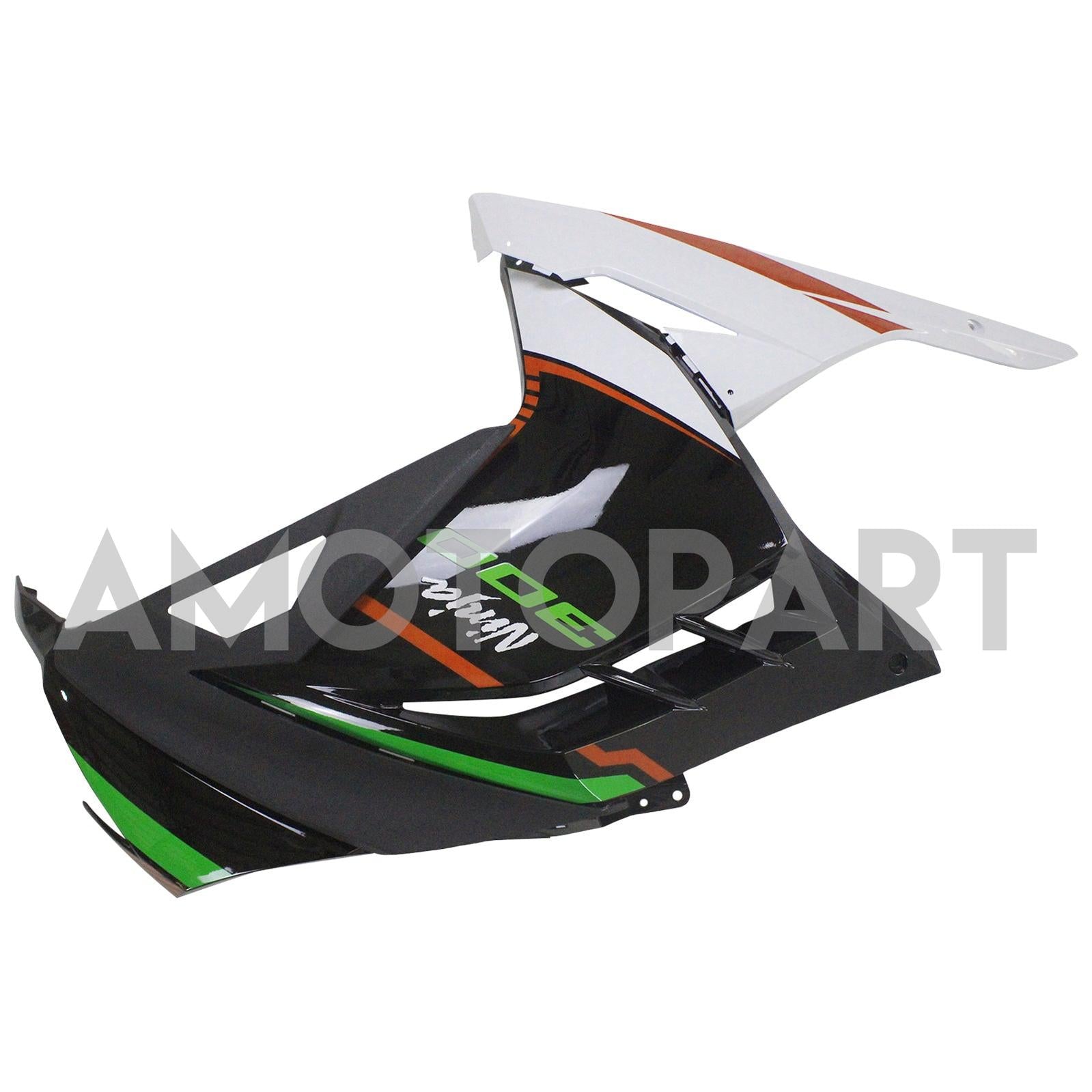 Amotopart 2013-2024 Kawasaki EX300/Ninja300 Black&Green Style1 Fairing Kit