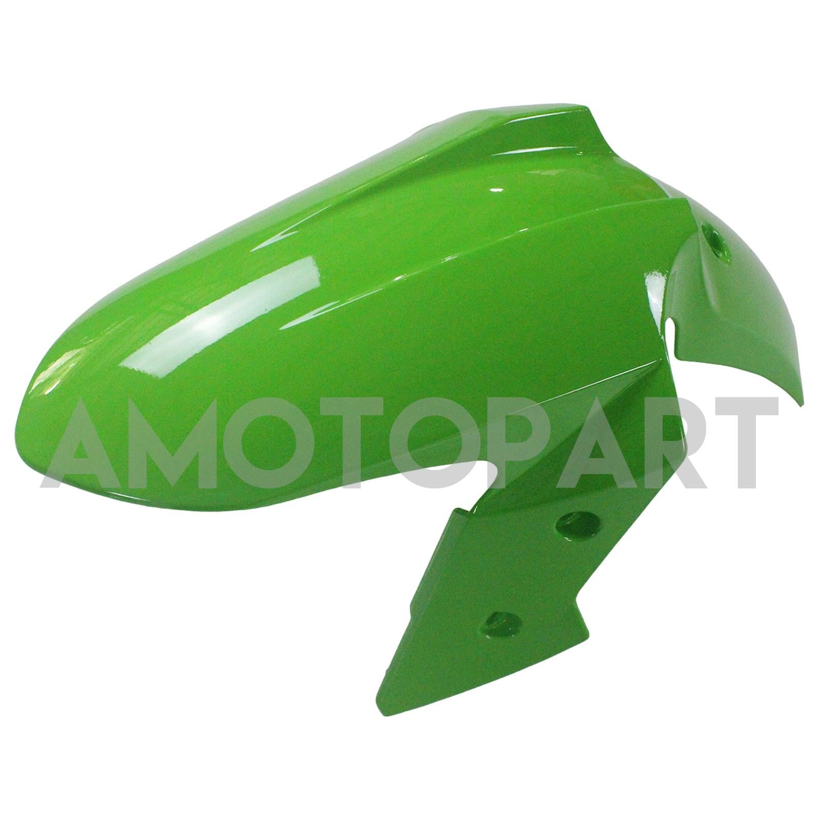 Amotopart 2013-2024 Kawasaki EX300/Ninja 300 Nero e Verde Style1 Kit carena