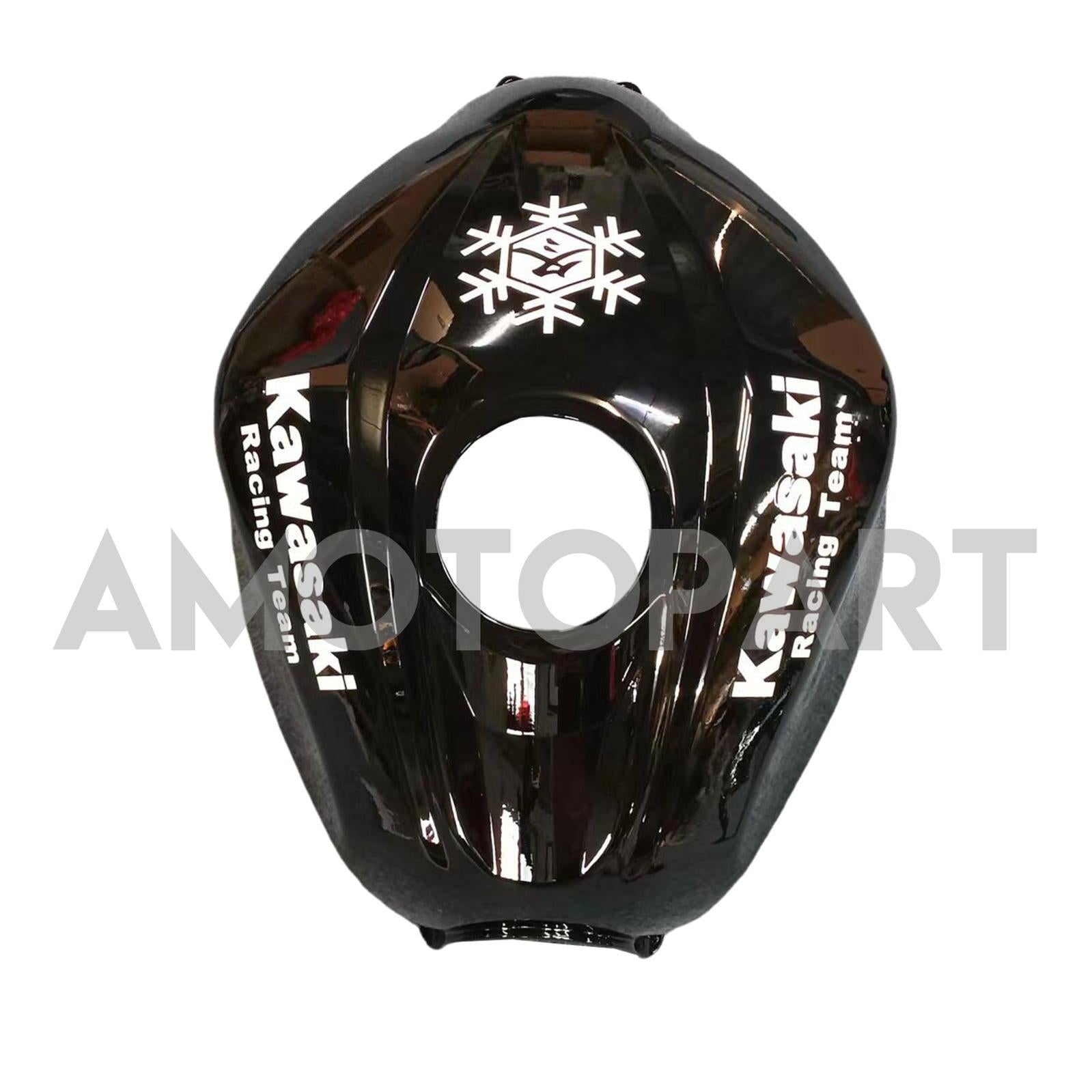 Amotopart 2013-2024 Kawasaki EX300/Ninja300 Black with White Logo Fairing Kit