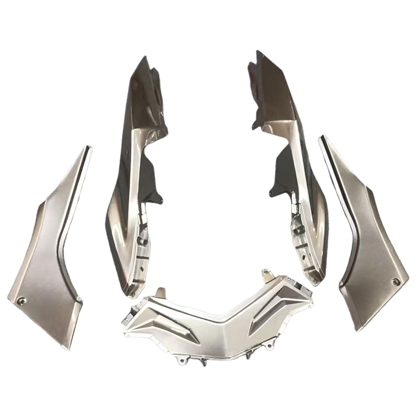 Amotopart 2013-2024 Kawasaki EX300/Ninja300 Gris&Kit de carénage noir