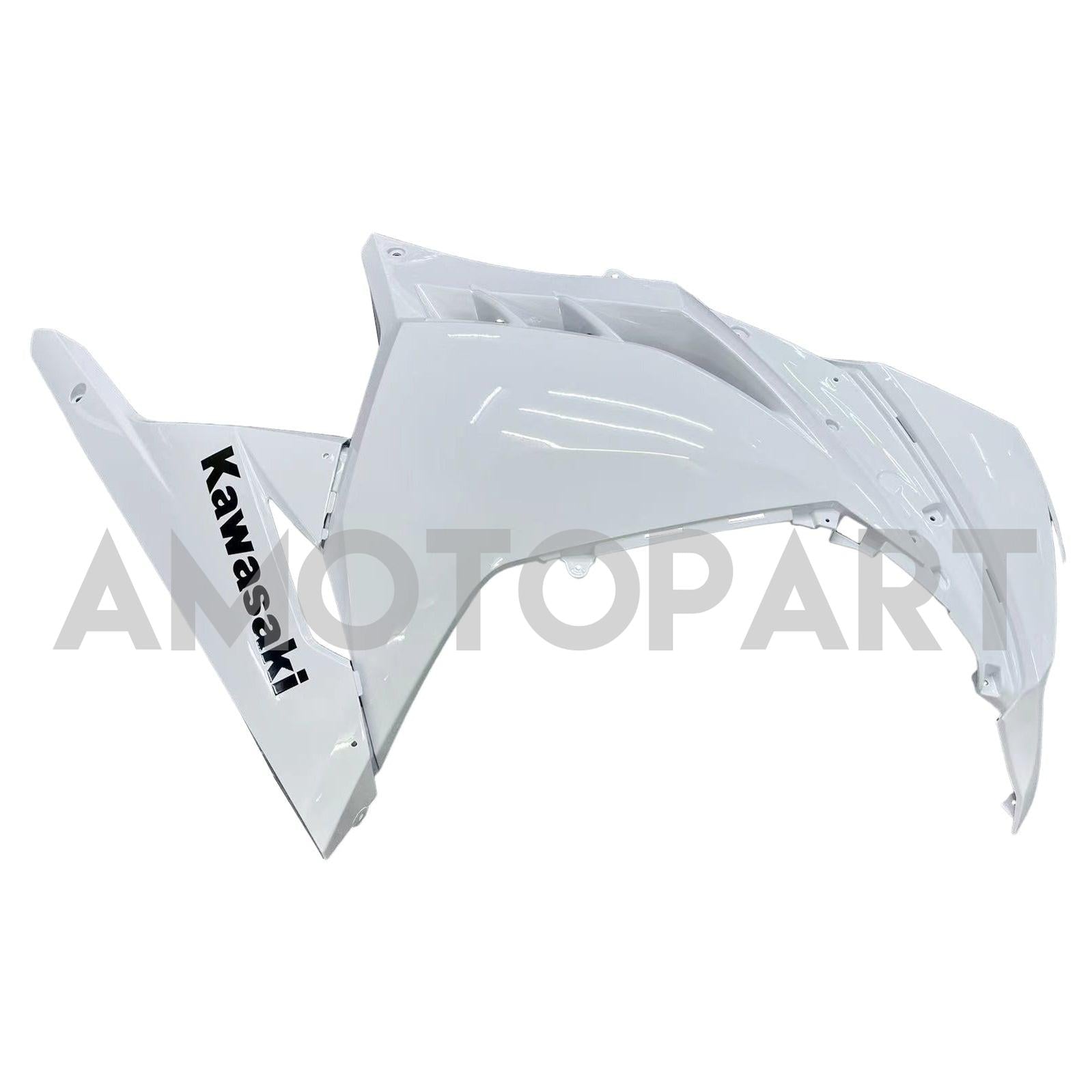 Amotopart 2013-2024 Kawasaki EX300/Ninja300 White&Black Fairing Kit