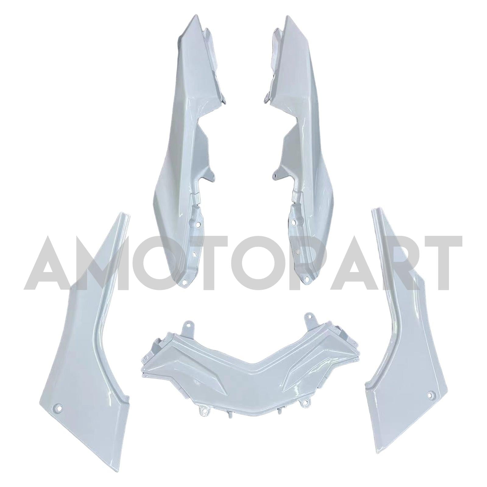 Amotopart 2013-2024 Kawasaki EX300/Ninja300 White&Black Fairing Kit