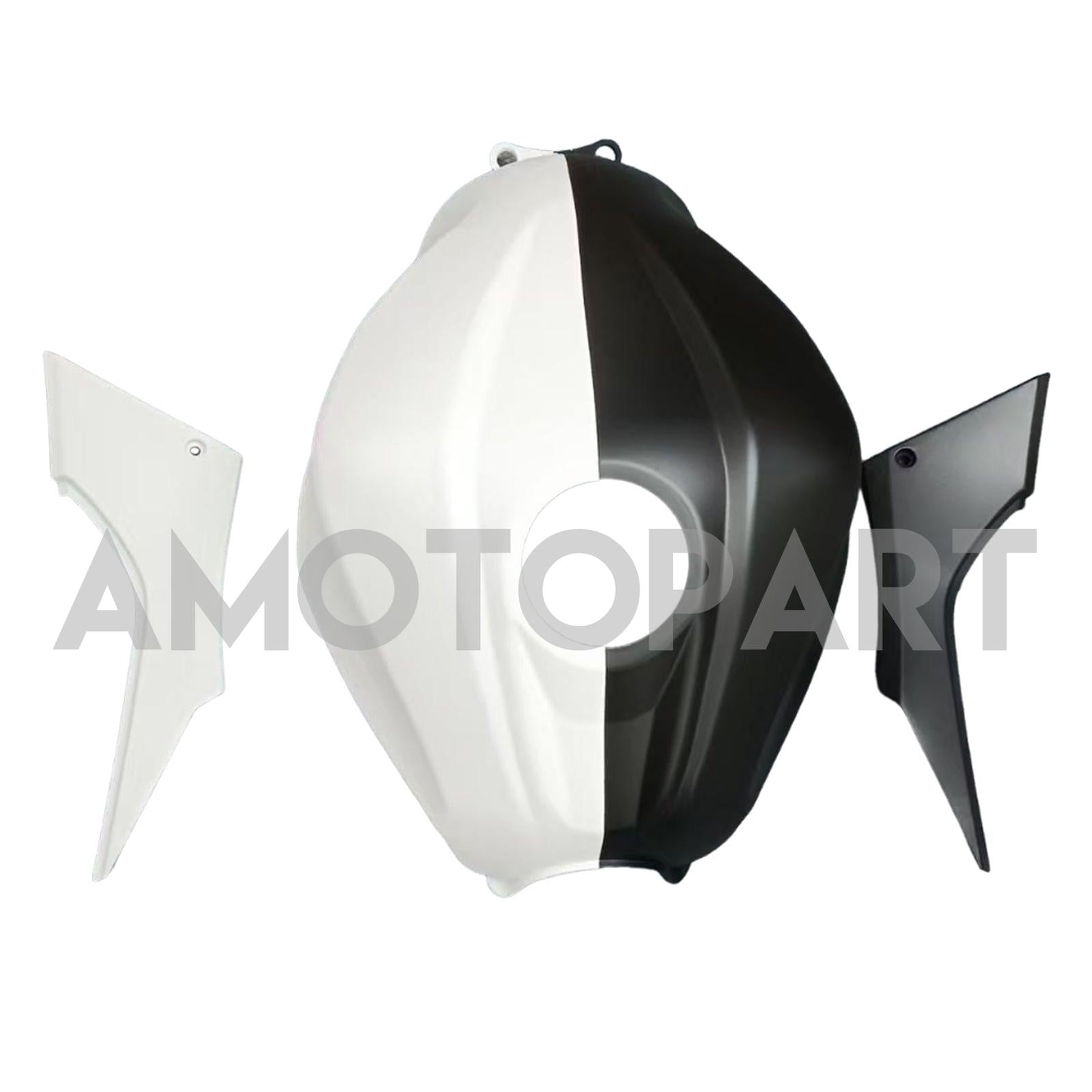 Amotopart 2013-2024 Kawasaki EX300 Ninja300 Black White Fairing Kit
