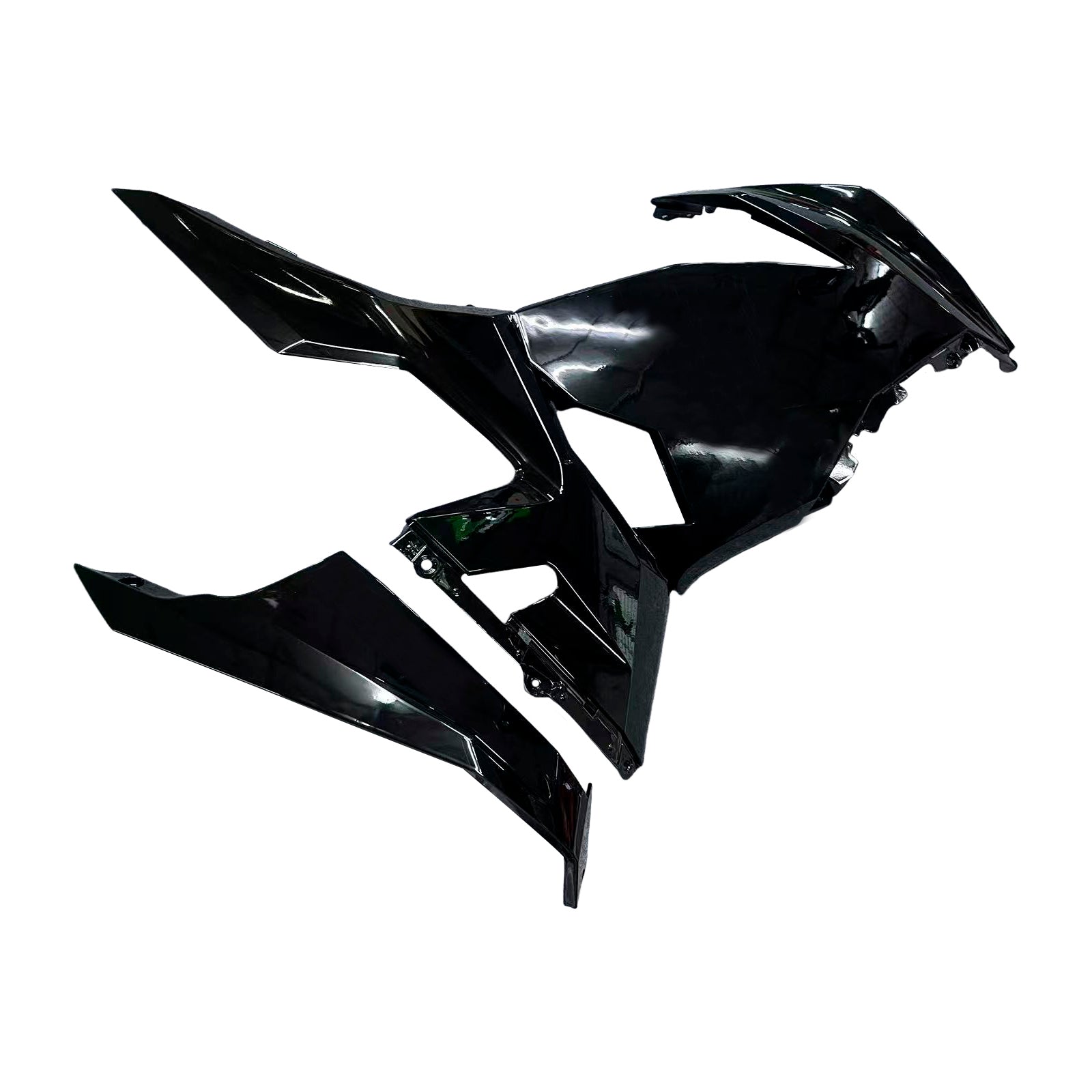 Carénage Amotopart noir pour Kawasaki EX400/Ninja400 2018-2024&Kit vert