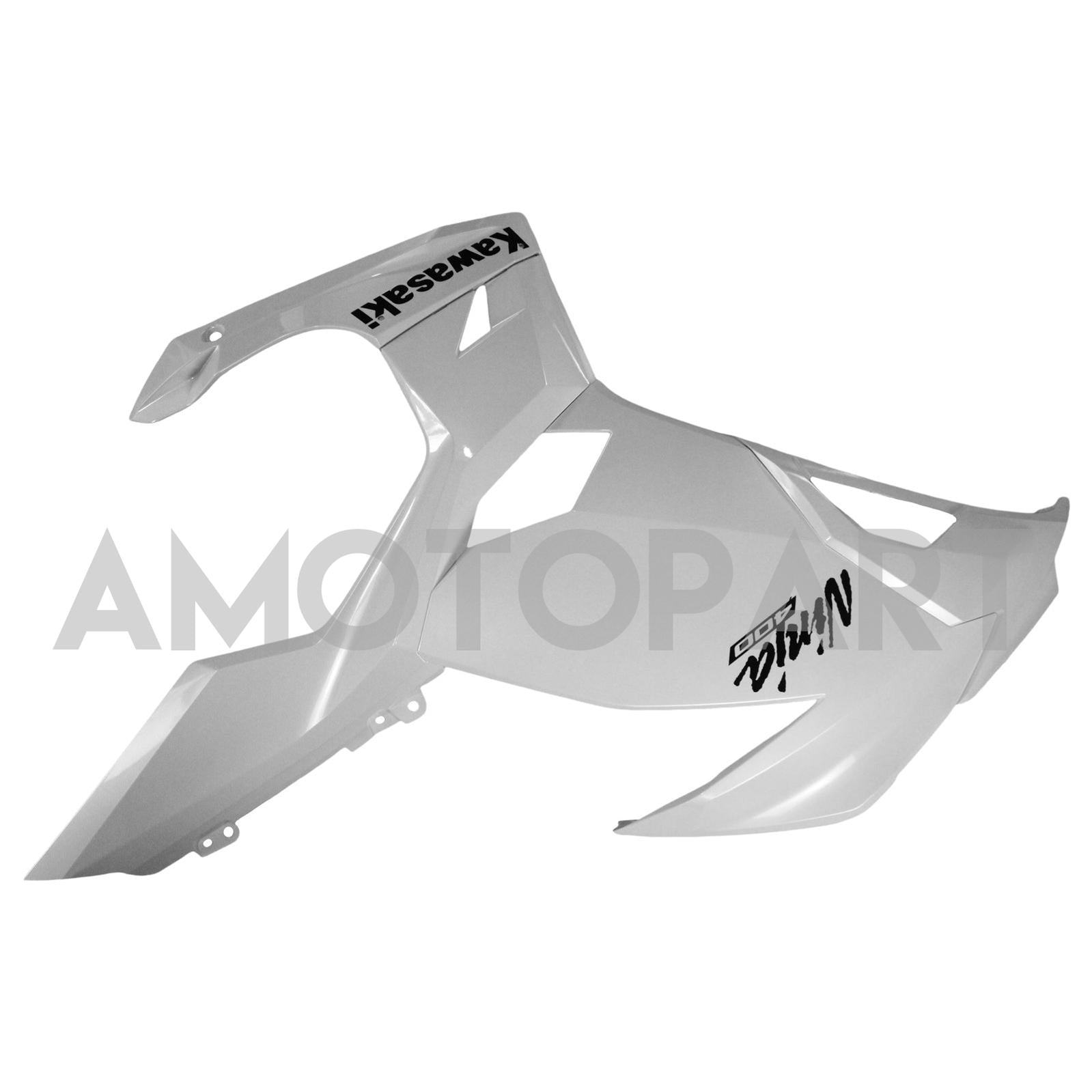 Amotopart Kawasaki EX400/Ninja400 2018-2024 Kit de carénage blanc perlé