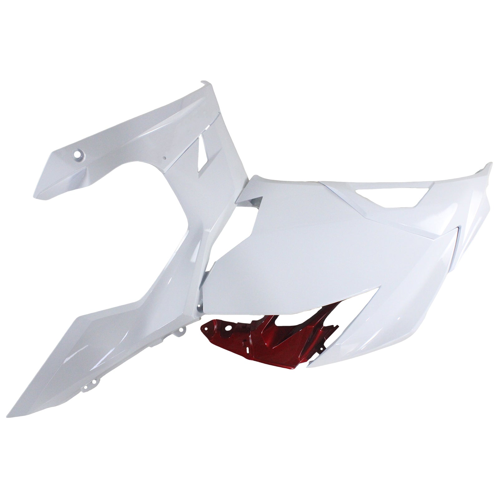 Amotopart Kawasaki EX400/Ninja400 2018-2023 White Red Fairing Kit