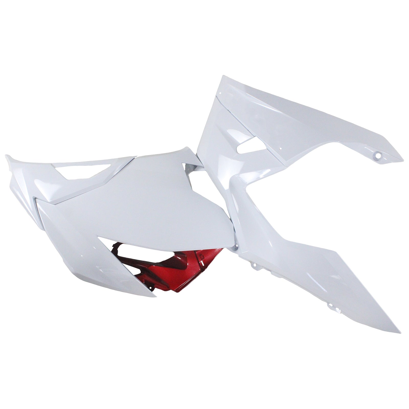 Amotopart Kawasaki EX400/Ninja400 2018-2023 White Red Fairing Kit