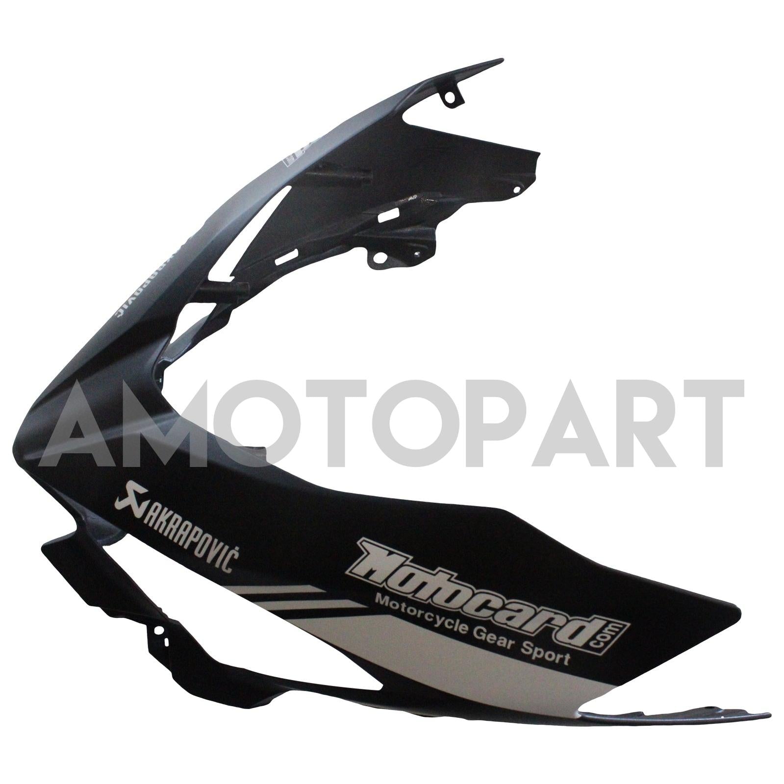 Amotopart Kawasaki 2018-2023 EX400/Ninja400 Kit de carenado negro verde mate