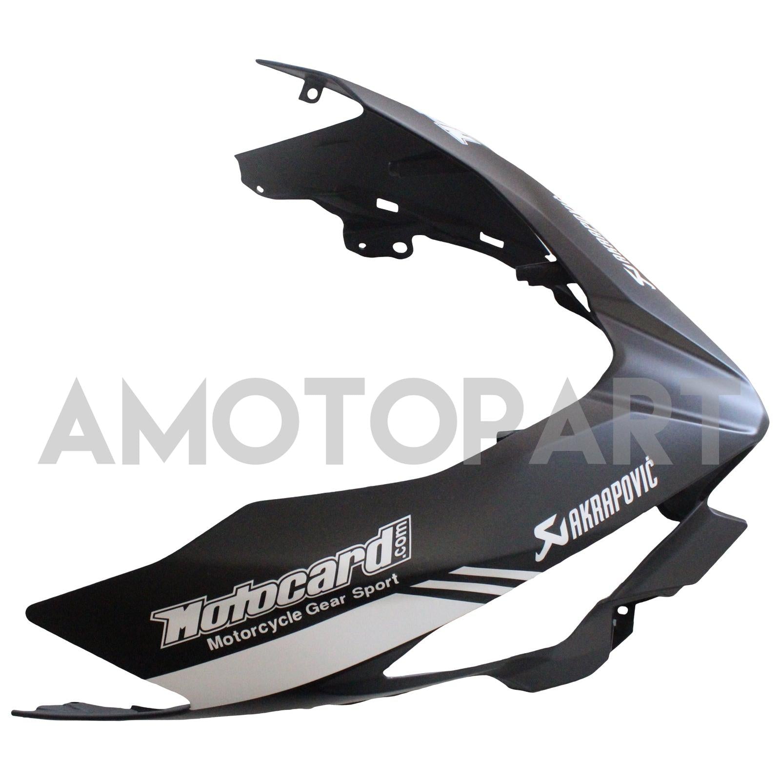 Amotopart Kawasaki 2018-2023 EX400/Ninja400 Kit de carenado negro verde mate