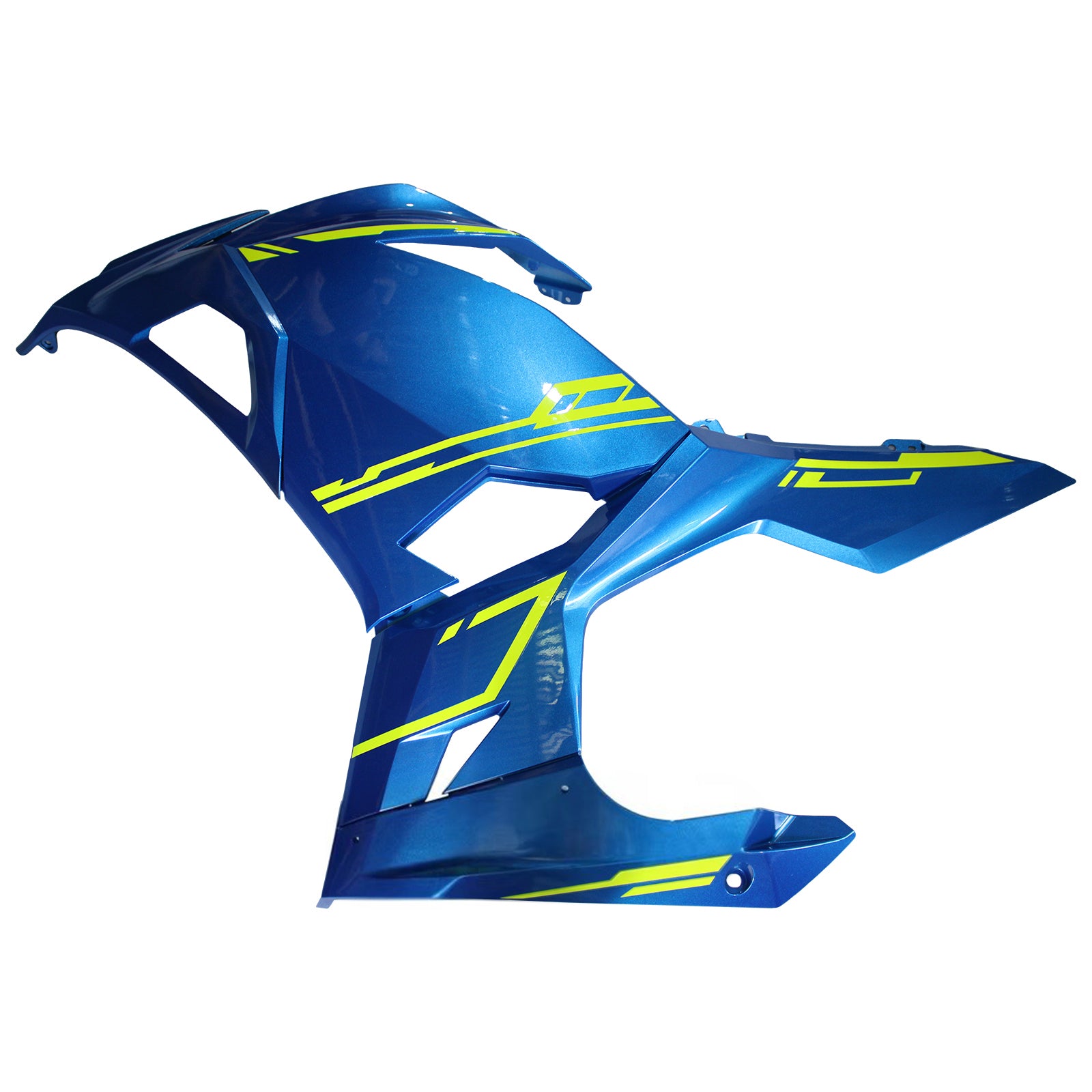 Amotopart Kawasaki 2018-2024 EX400/Ninja400 Blue Yellow Fairing Kit