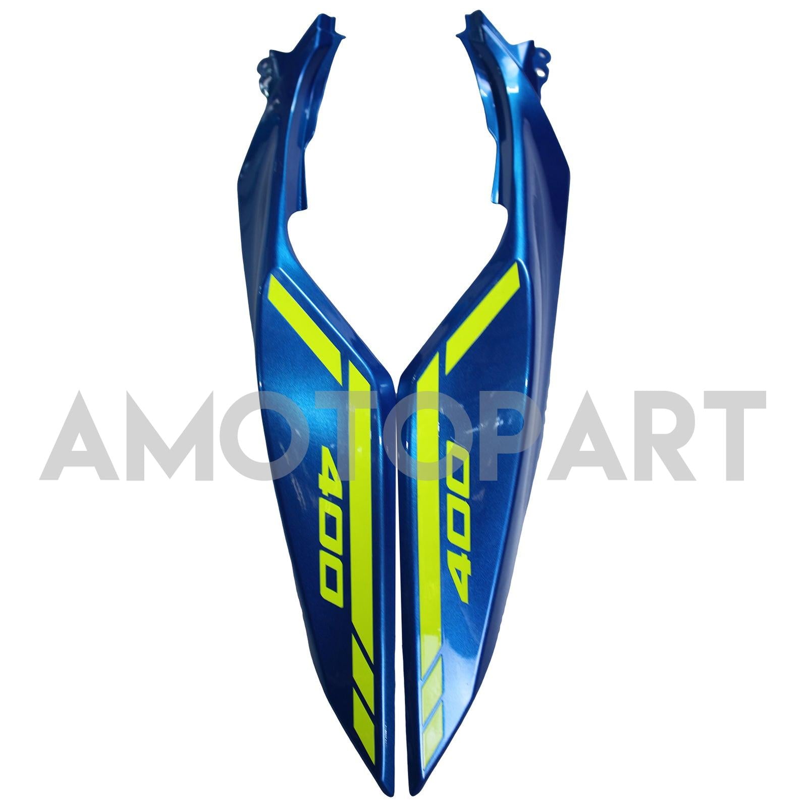 Amotopart Kawasaki 2018-2024 EX400/NINJA400 Blue Yellow Fairing Kit