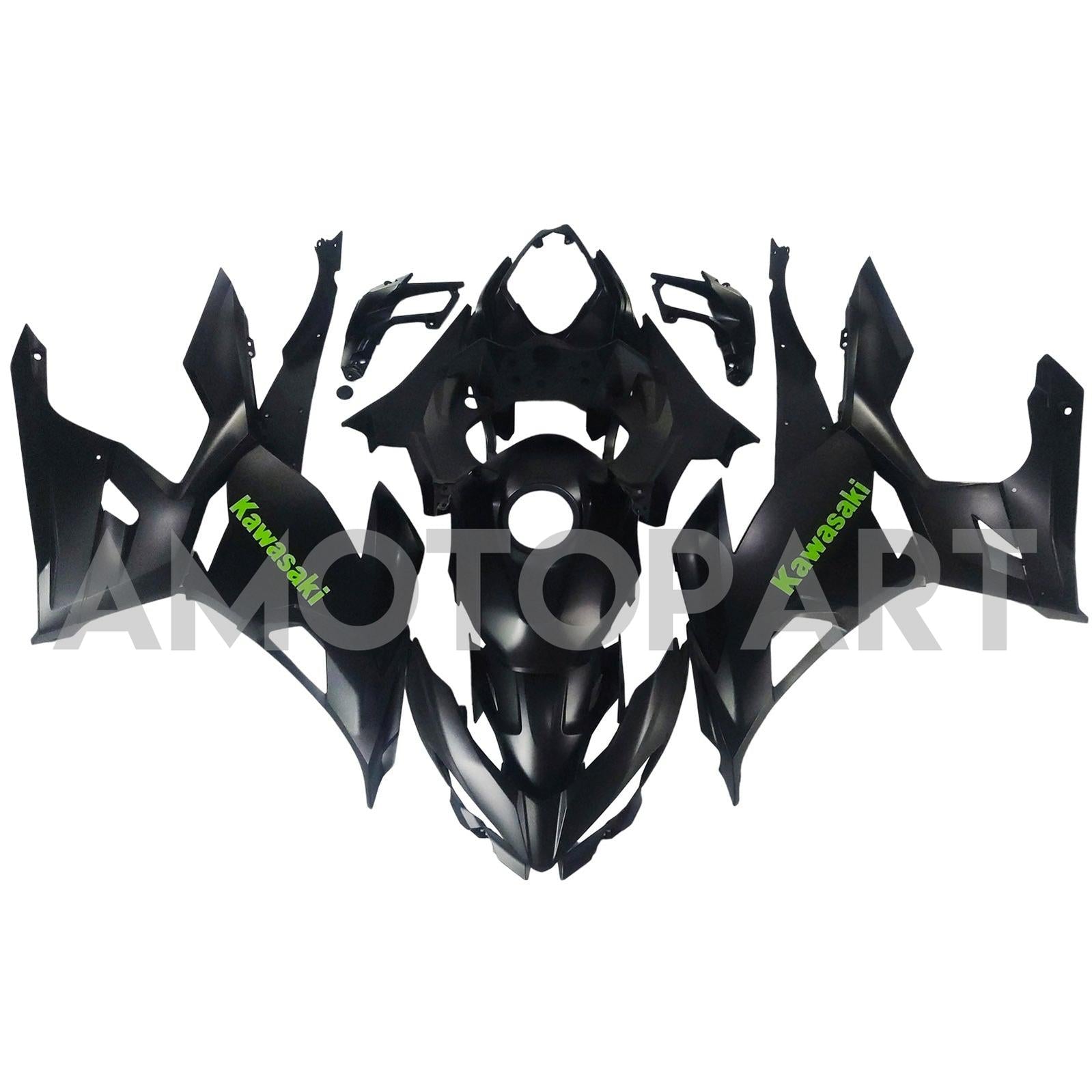 Amotopart 2018-2024 Kawasaki EX400/Ninja400 Verkleidungskit Sammlung Zwei