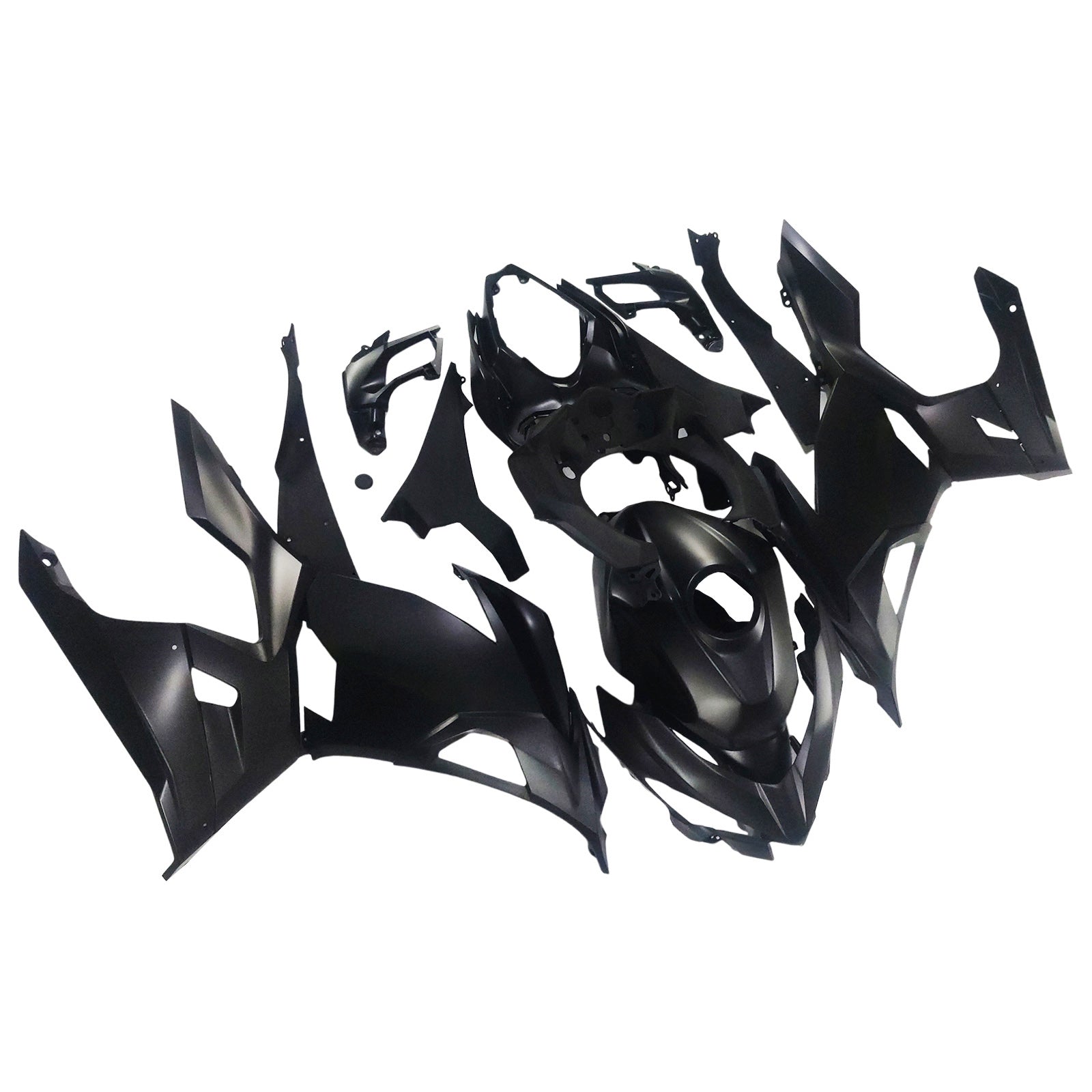 Amotopart Kawasaki 2018-2024 EX400/Ninja400 Matte Black Fairing Kit