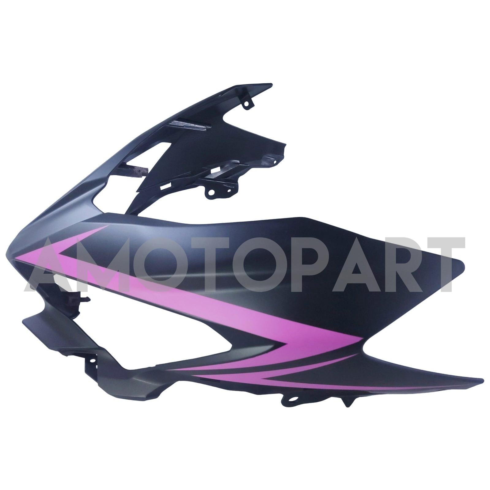 Amotopart Kawasaki 2018-2023 EX400/Ninja400 Pink Line Black Fairing Kit
