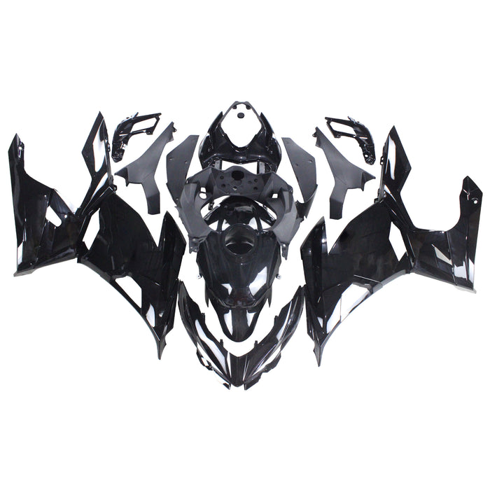 Amotopart Kawasaki 2018-2024 EX400/Ninja400 Gloss Black Fairing Kit