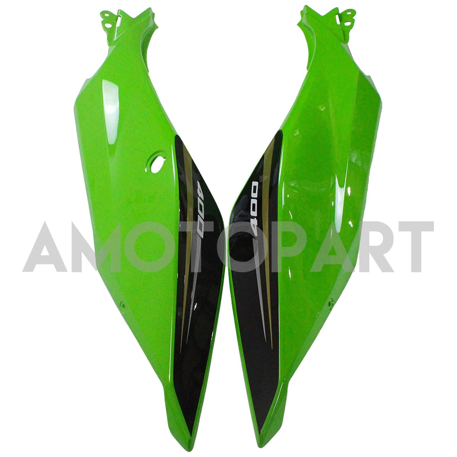 Amotopart Kawasaki 2018-2024 EX400/Ninja400 Green mit schwarzer Verkleidung Kit