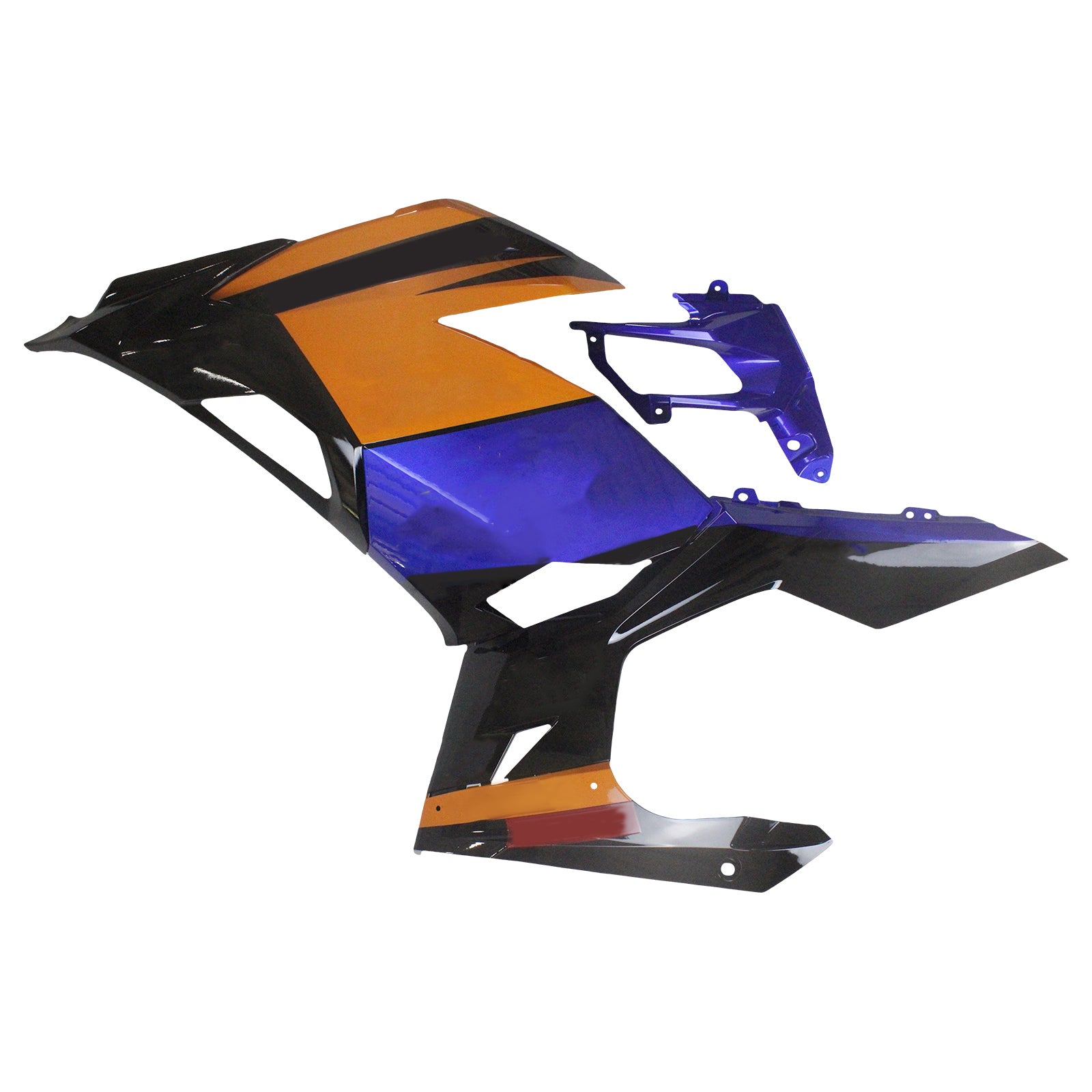 Amotopart 2018-2024 Kit carena Kawasaki EX400 Ninja400 arancione e blu