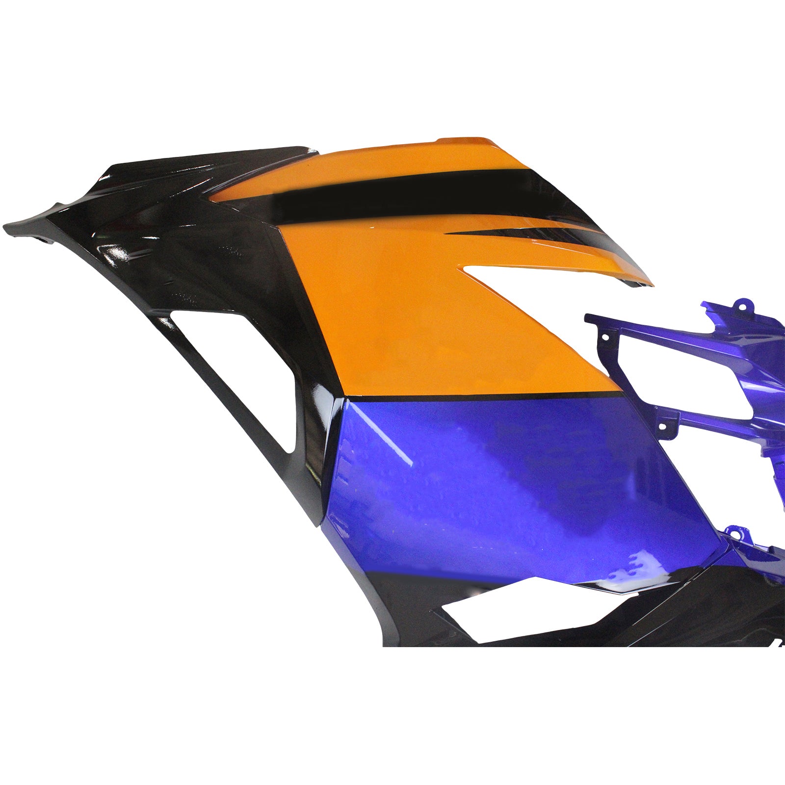 Amotopart 2018-2024 Kit carena Kawasaki EX400 Ninja400 arancione e blu