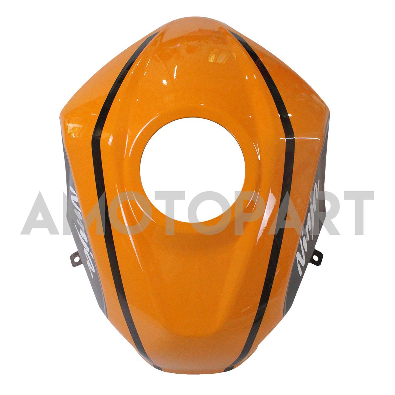 Amotopart 2018–2024 Kawasaki EX400 Ninja400 Orange&Blaues Verkleidungskit