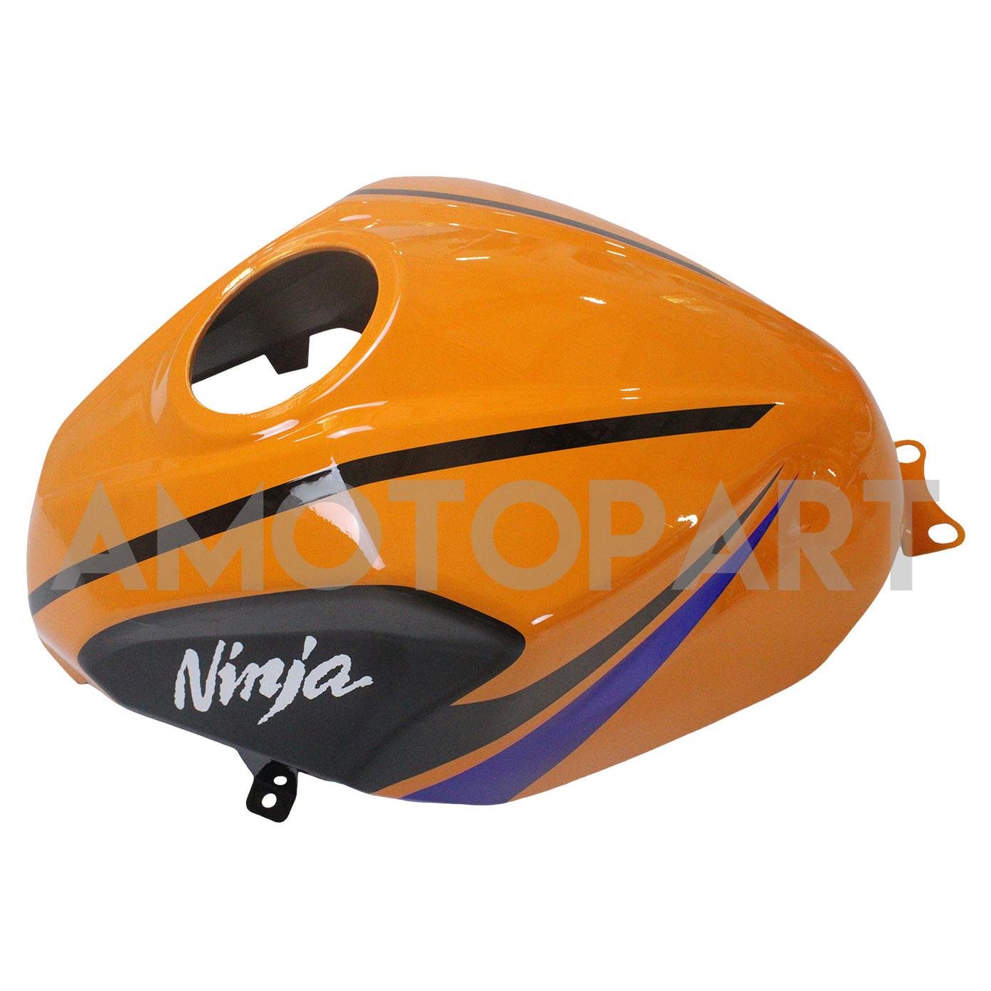 Amotopart 2018–2024 Kawasaki EX400 Ninja400 Orange&Blaues Verkleidungskit
