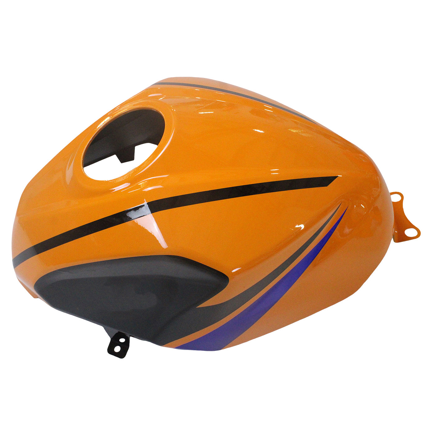 Amotopart 2018-2024 Kit carena Kawasaki EX400 Ninja400 arancione e blu