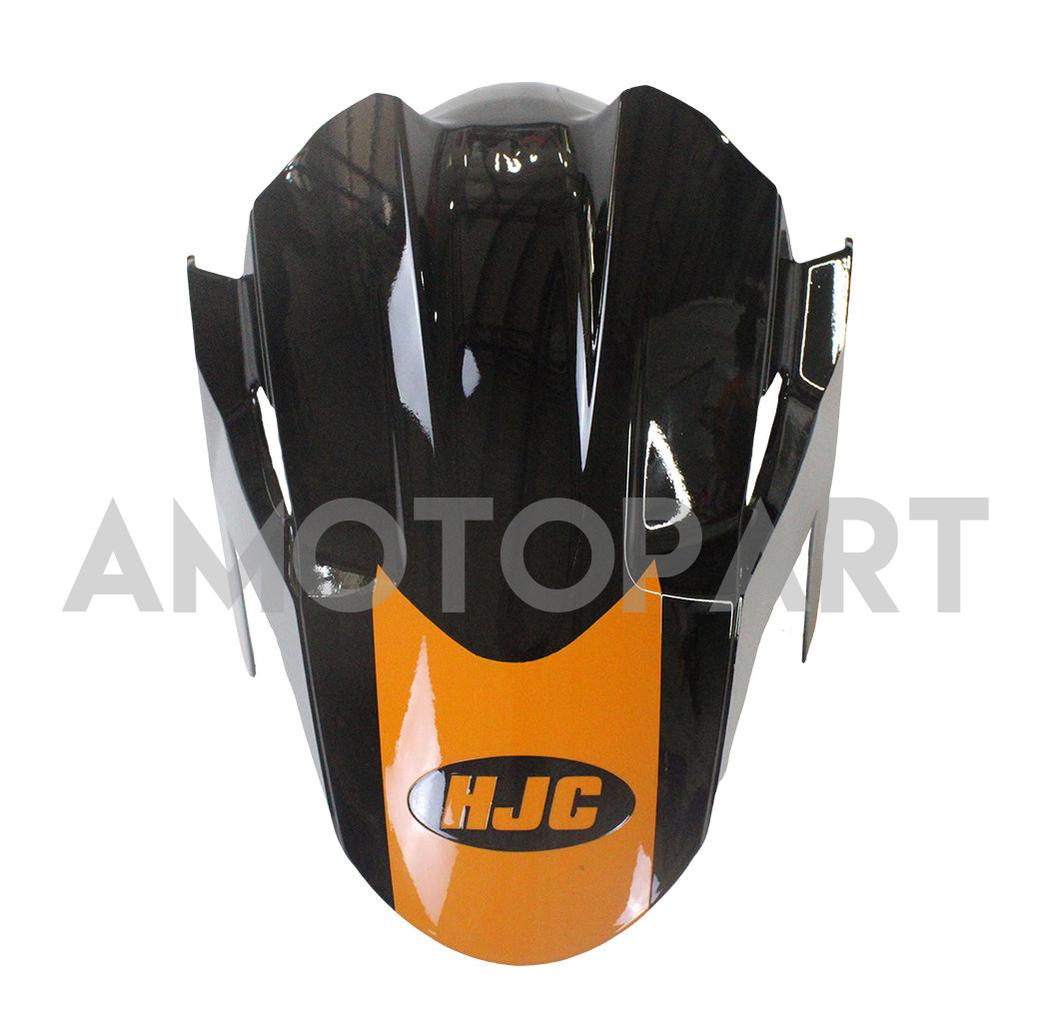 Amotopart 2018–2024 Kawasaki EX400 Ninja400 Orange&Blaues Verkleidungskit