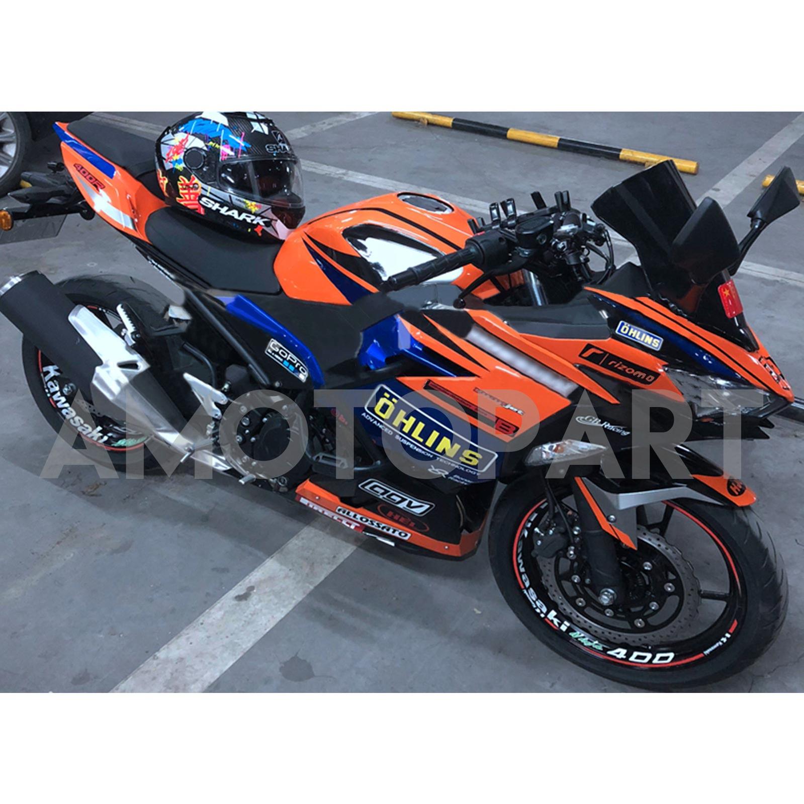 Amotopart 2018-2024 Kawasaki EX400/Ninja400 Fairing Kit Collection One