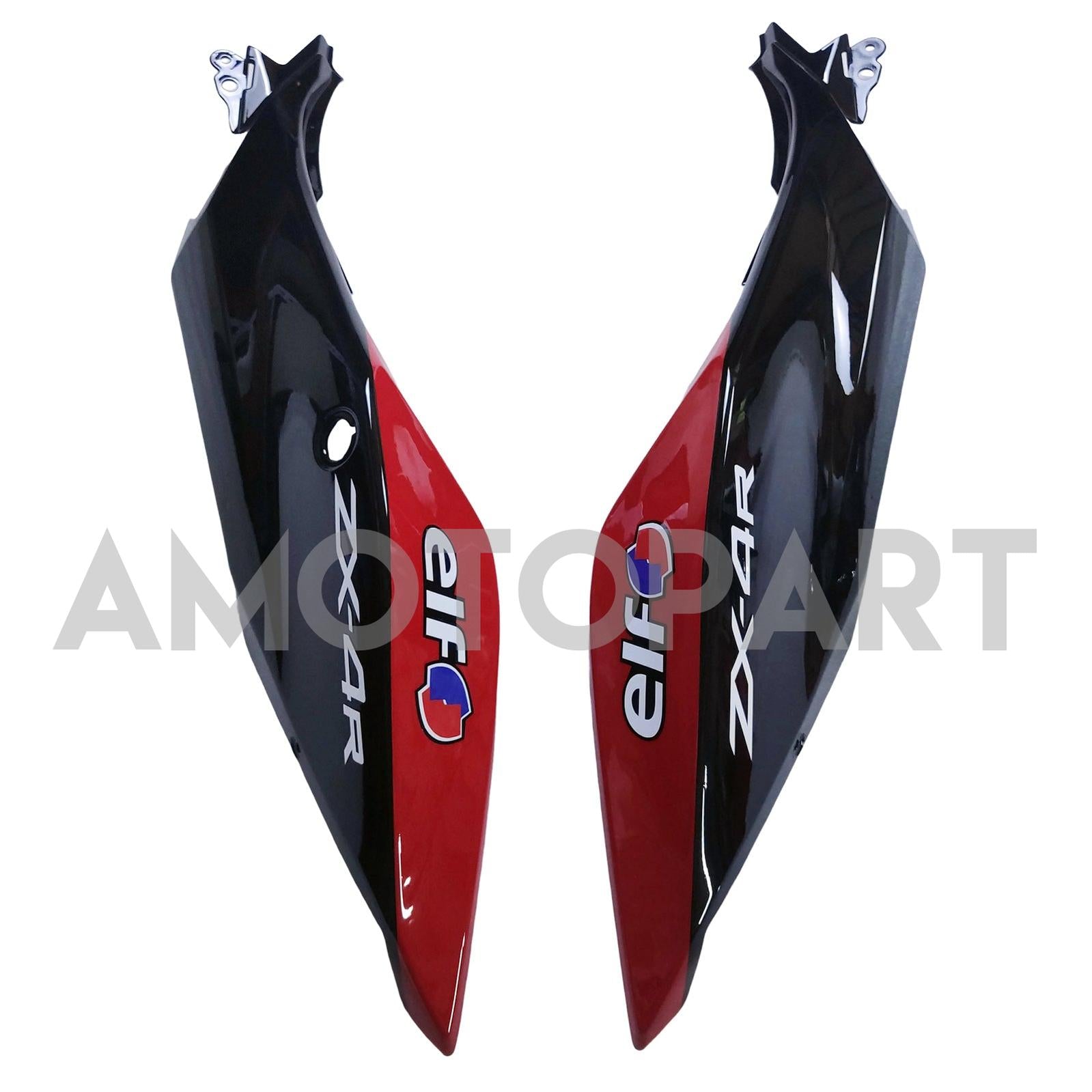 Amotopart 2018-2024 Kawasaki EX400 Ninja400 Red&Black Style2 Fairing Kit