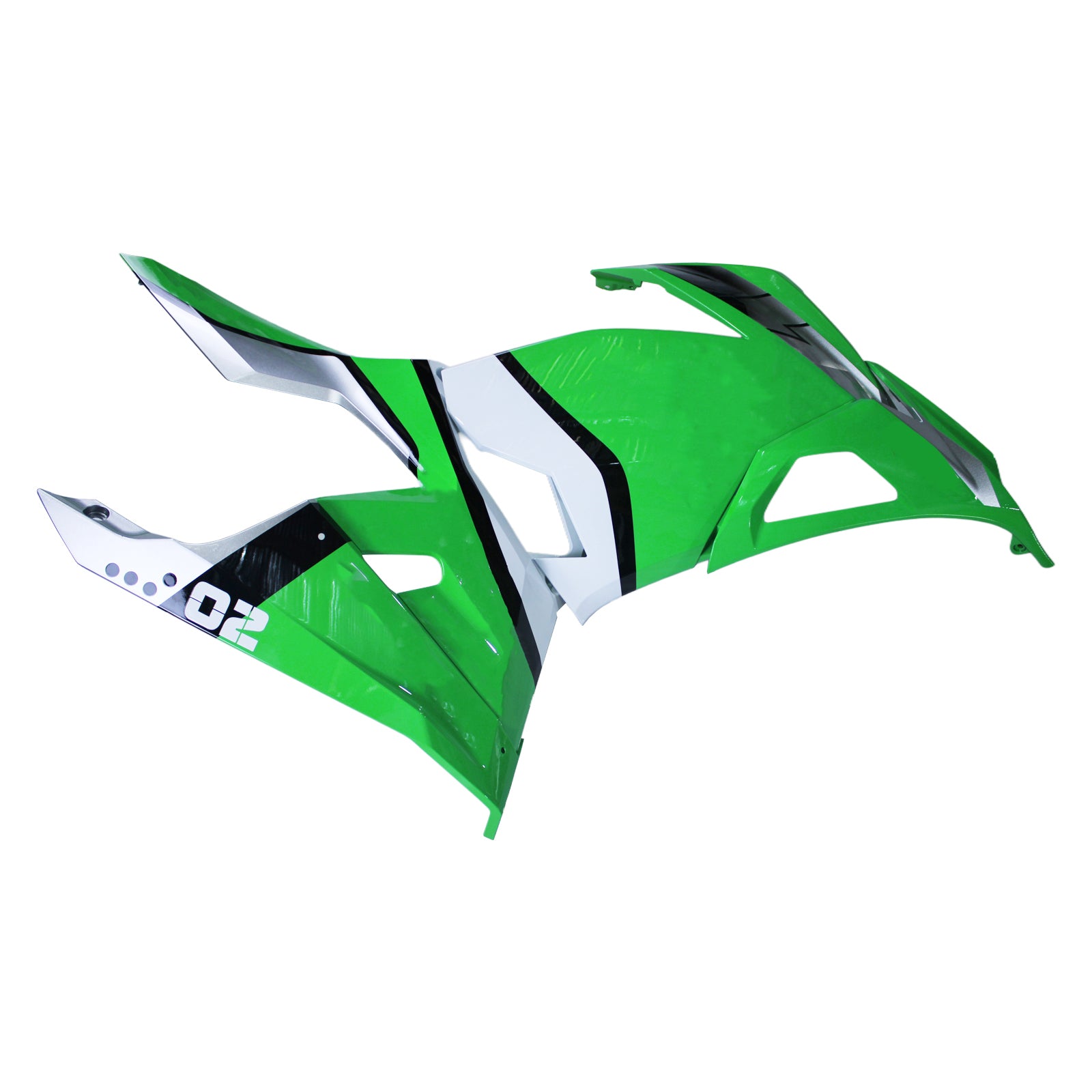 Amotopart 2018-2024 Kawasaki EX400 Ninja400 Green Fairing Kit