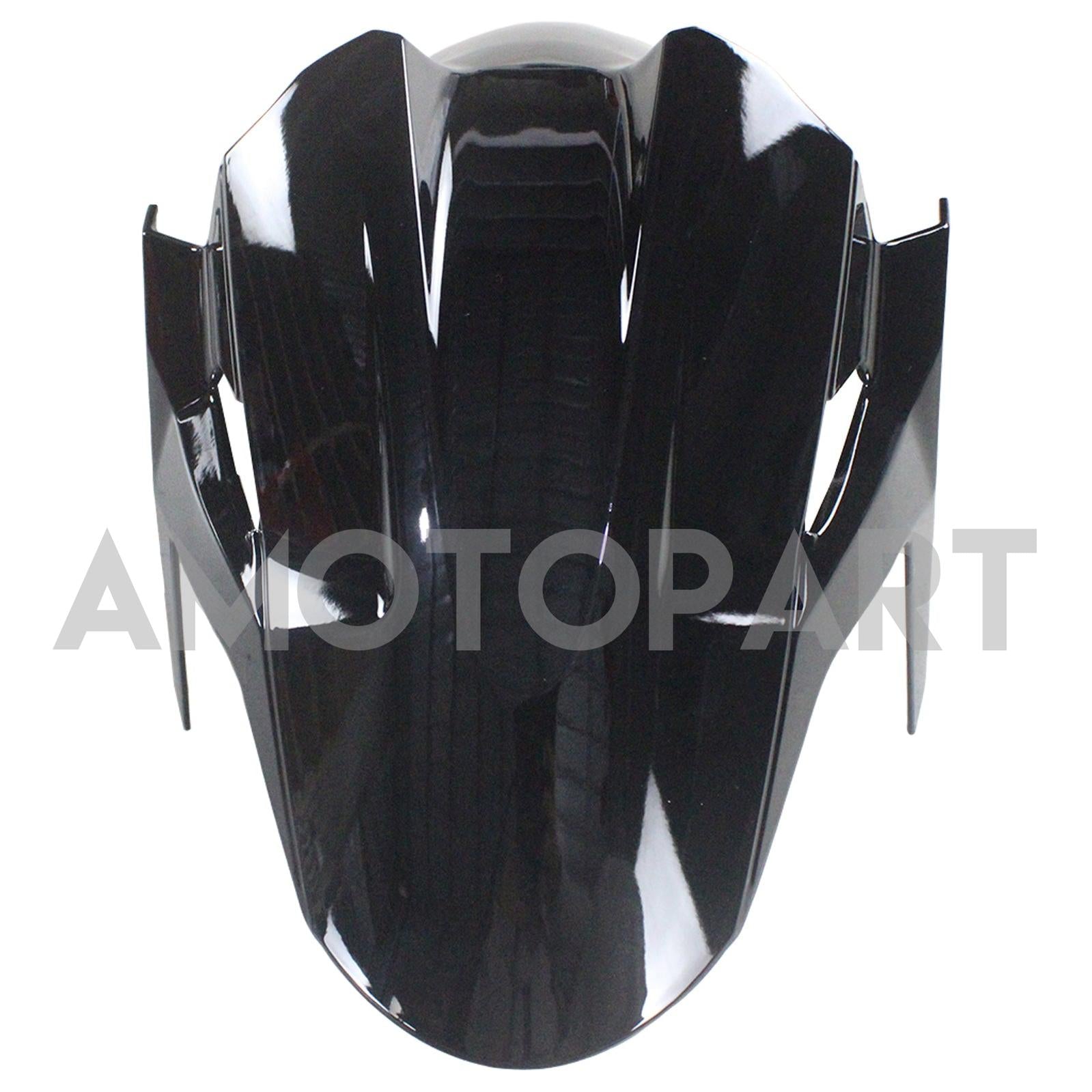 Amotopart 2018-2024 Kawasaki EX400 Ninja400 Black with Blue Letter Fairing Kit