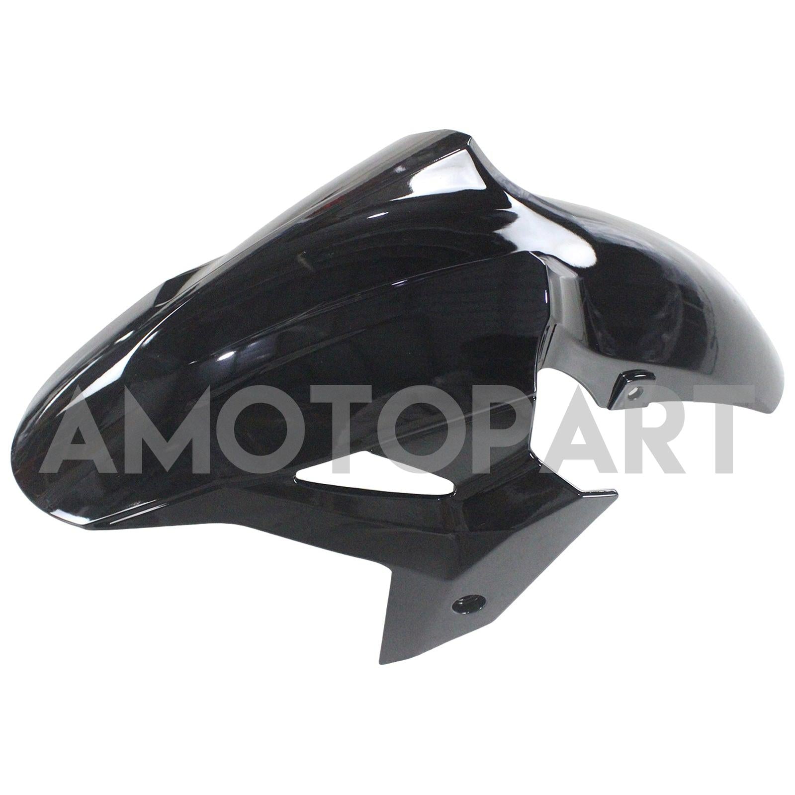 Amotopart 2018-2024 Kawasaki EX400 Ninja400 Black with Blue Letter Fairing Kit
