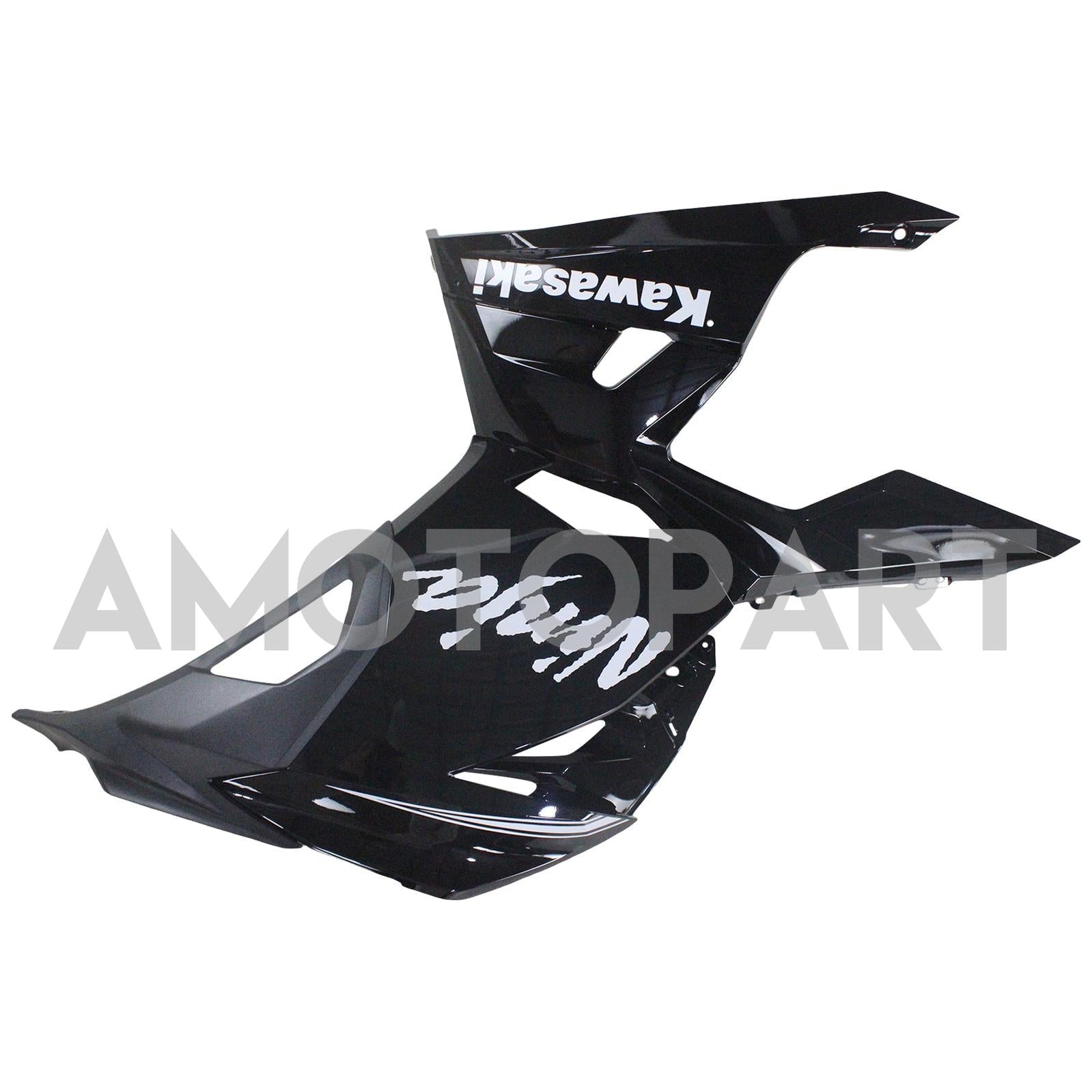 Amotopart 2018-2024 Kawasaki EX400 Ninja400 Black with Blue Letter Fairing Kit