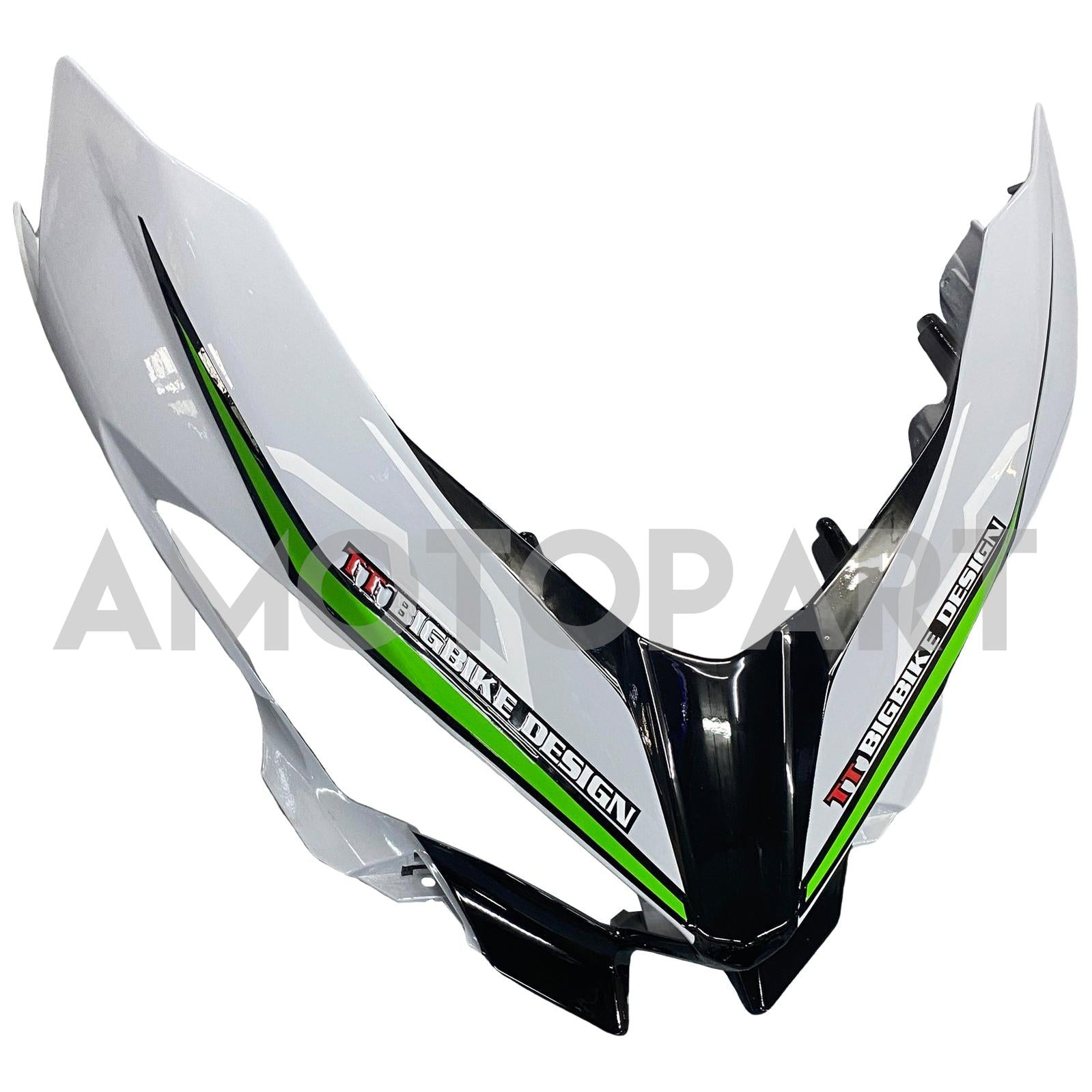 Kit carena Amotopart 2018-2024 Kawasaki EX400 Ninja 400 grigio nero