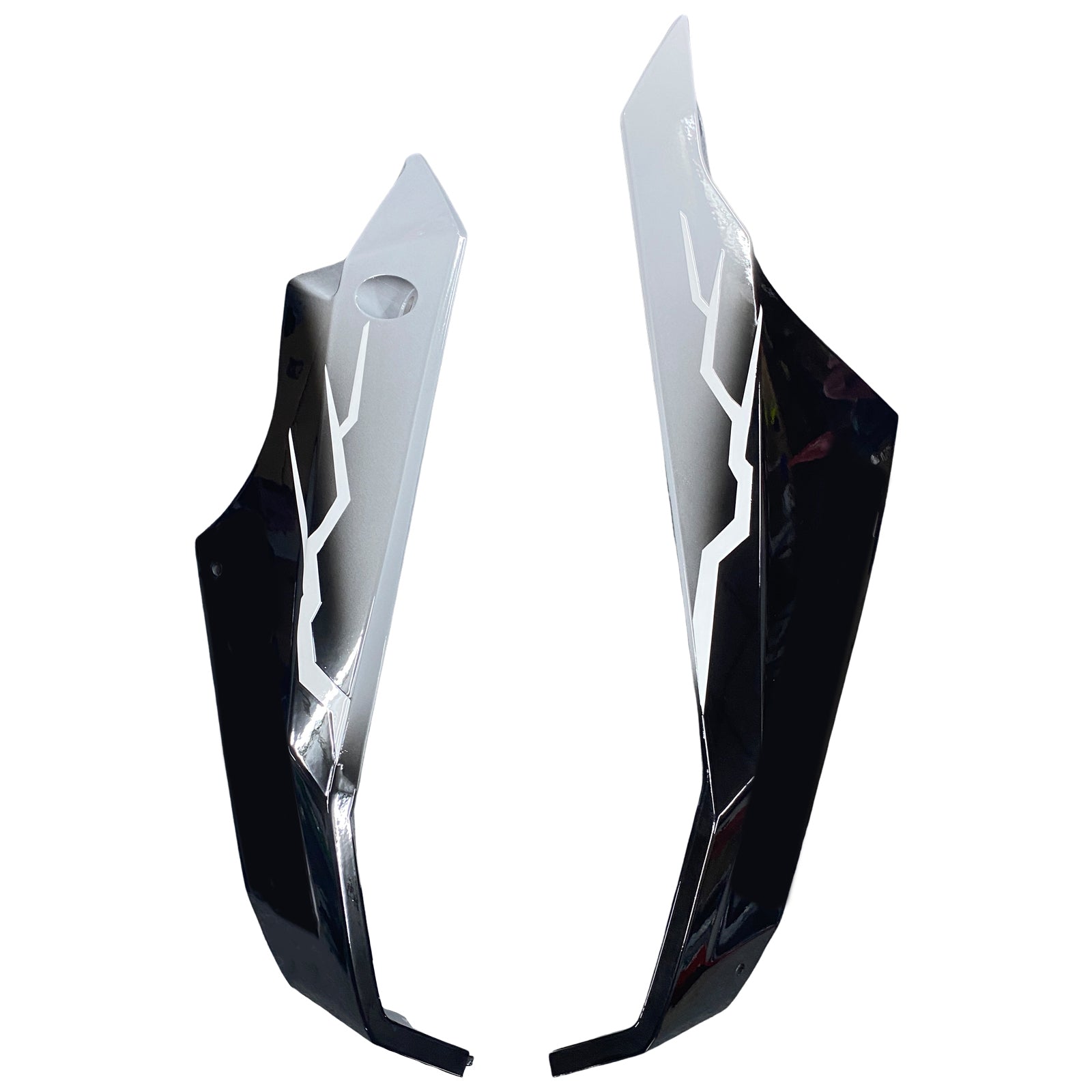 Amotopart 2018-2024 Kawasaki EX400 Ninja400 White Grey&Black Fairing Kit
