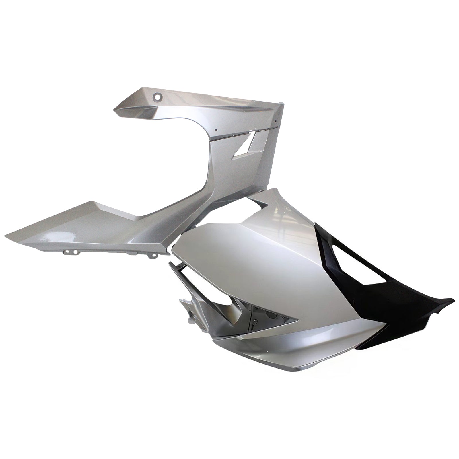 Amotopart 2018-2024 Kawasaki EX400 Ninja400 Silver&Grey Fairing Kit