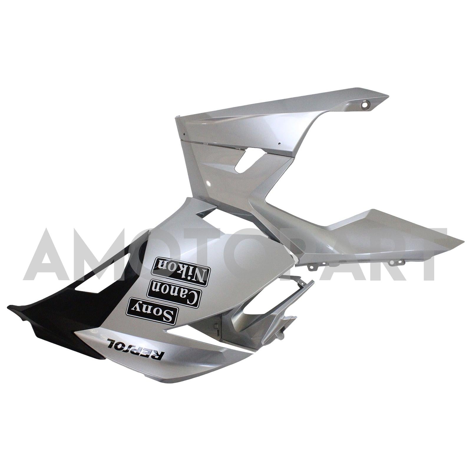 Amotopart 2018-2024 Kawasaki EX400 Ninja400 Silver&Grey Fairing Kit