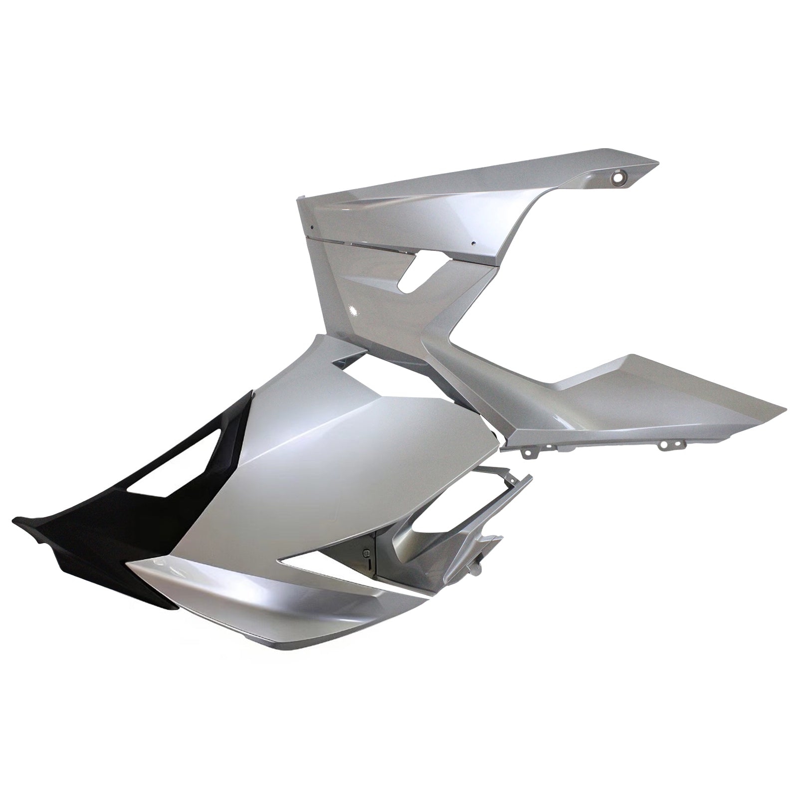 Amotopart 2018-2024 Kawasaki EX400 Ninja400 Silver&Grey Fairing Kit