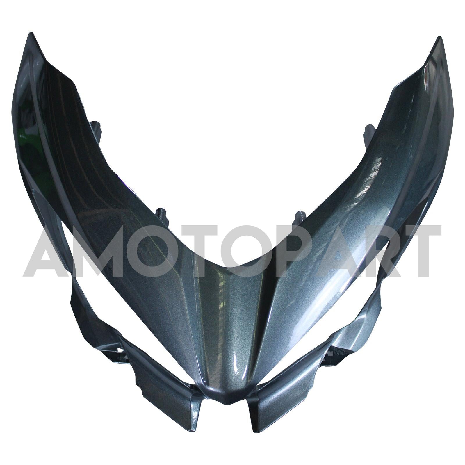 Amotopart 2018-2024 Kawasaki EX400 Ninja400 Black&Green Fairing Kit