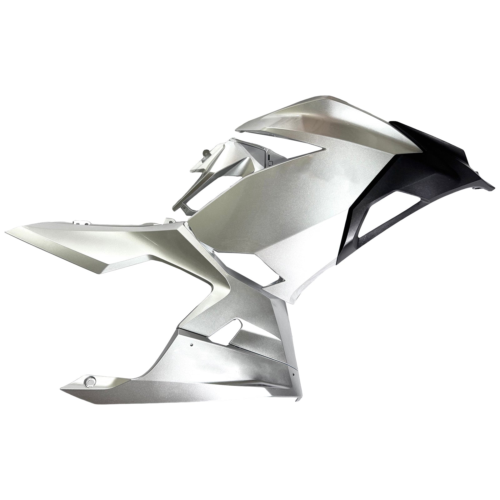 Amotopart 2018-2024 Kawasaki EX400 Ninja400 Silver Fairing Kit