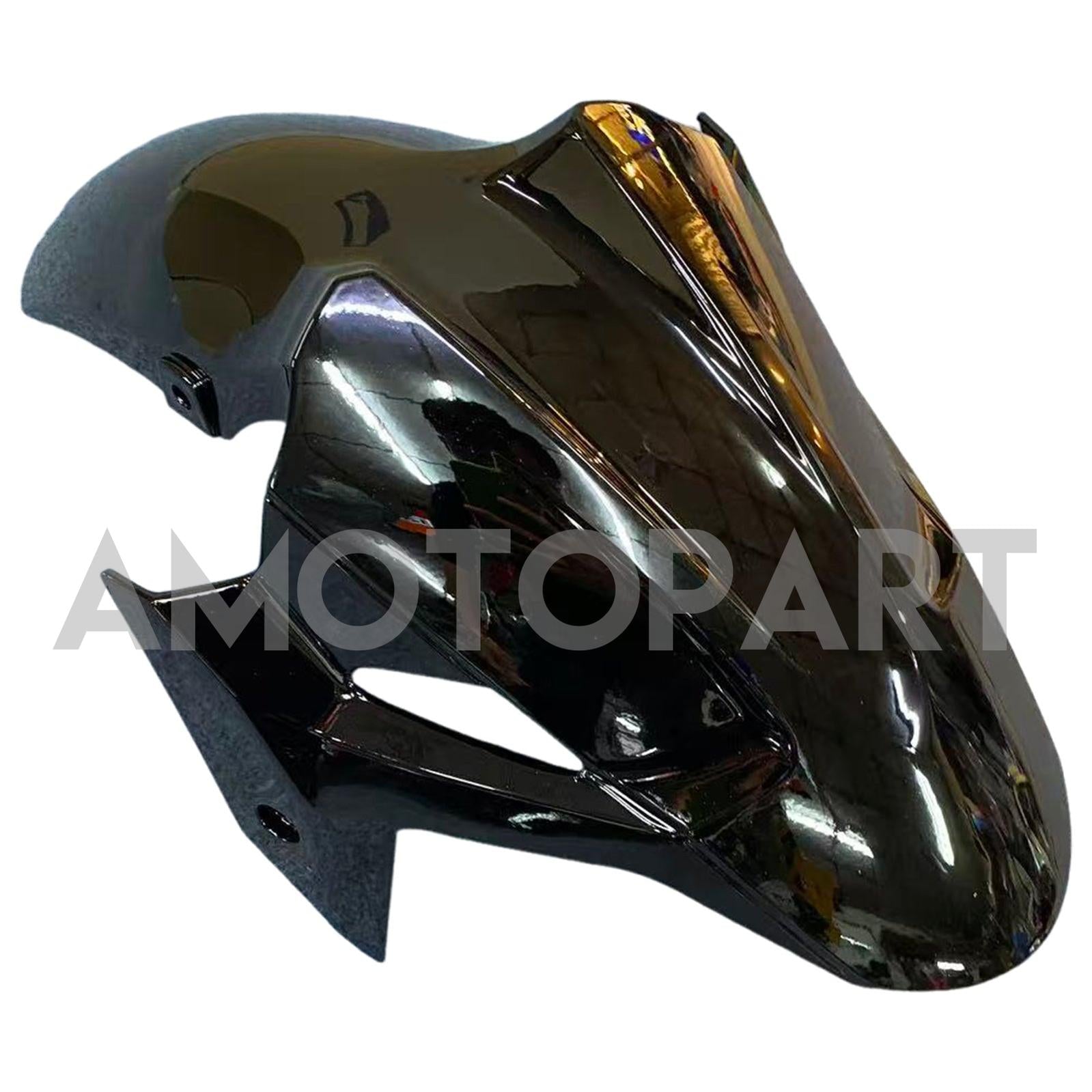 Amotopart 2018-2024 Kawasaki EX400 Ninja400 Black with Orange Letter Fairing Kit