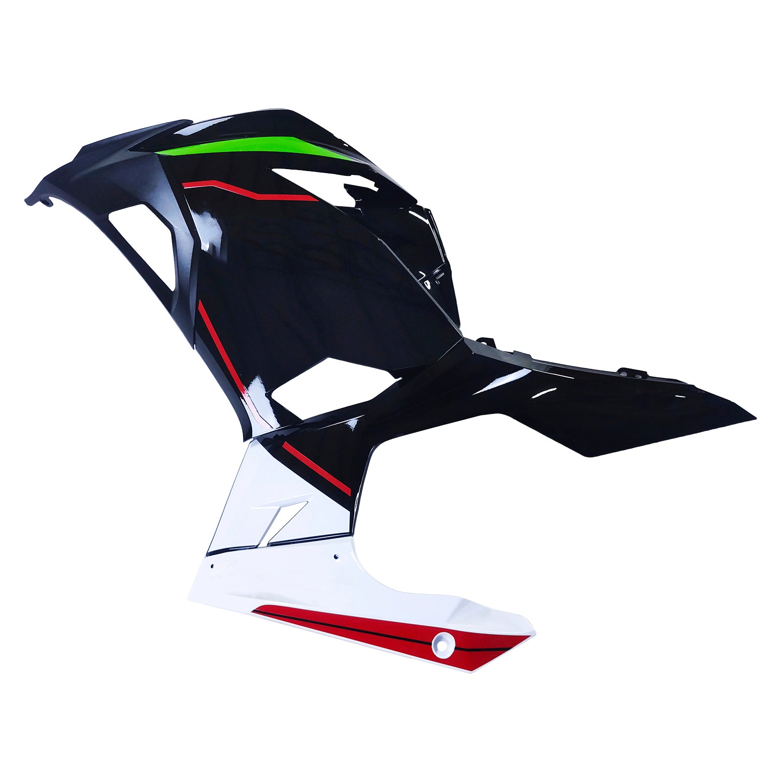 Amotopart 2018-2024 Kawasaki EX400 Ninja400 Grün&Schwarzes Verkleidungsset