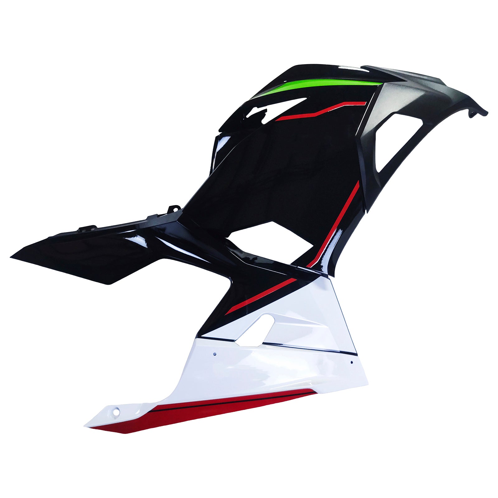 Amotopart 2018-2024 Kawasaki EX400 Ninja400 Grün&Schwarzes Verkleidungsset