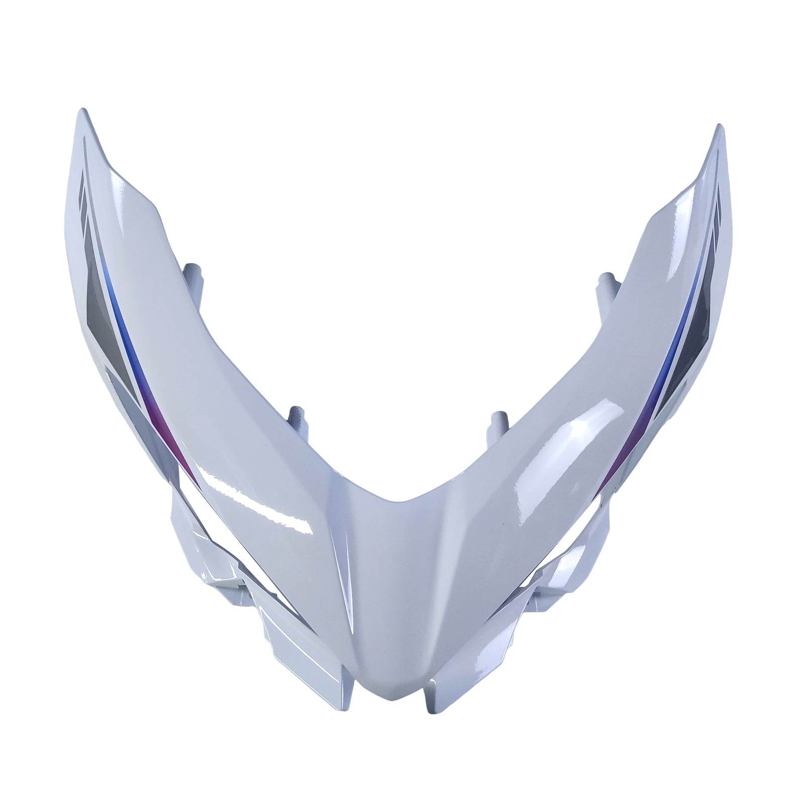 Amotopart 2018-2024 Kawasaki EX400 Ninja400 Perlweiß&Schwarzes Verkleidungsset