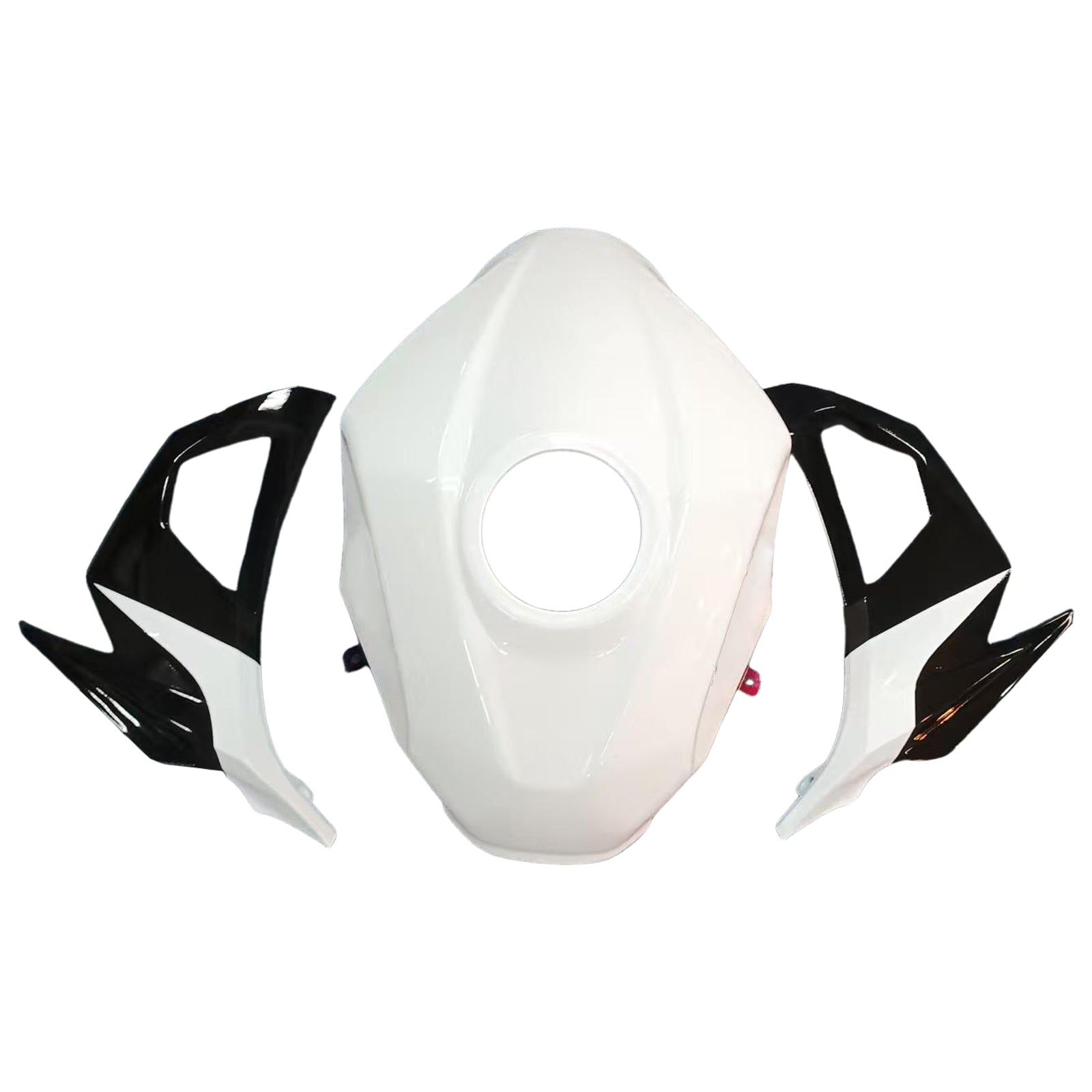 Amotopart 2018-2024 Kawasaki EX400 Ninja400 Schwarz&Weißes Verkleidungsset